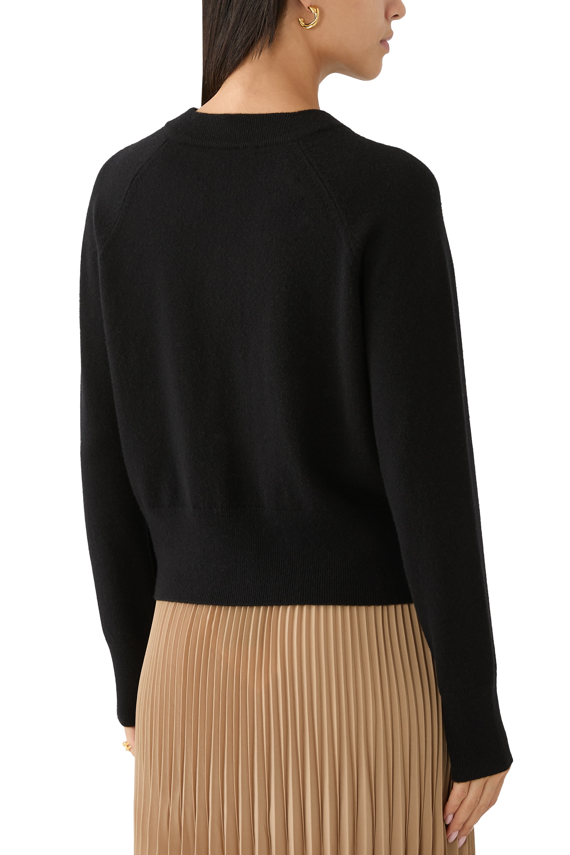 كارديجان مزيج صوف بحافة مخمل