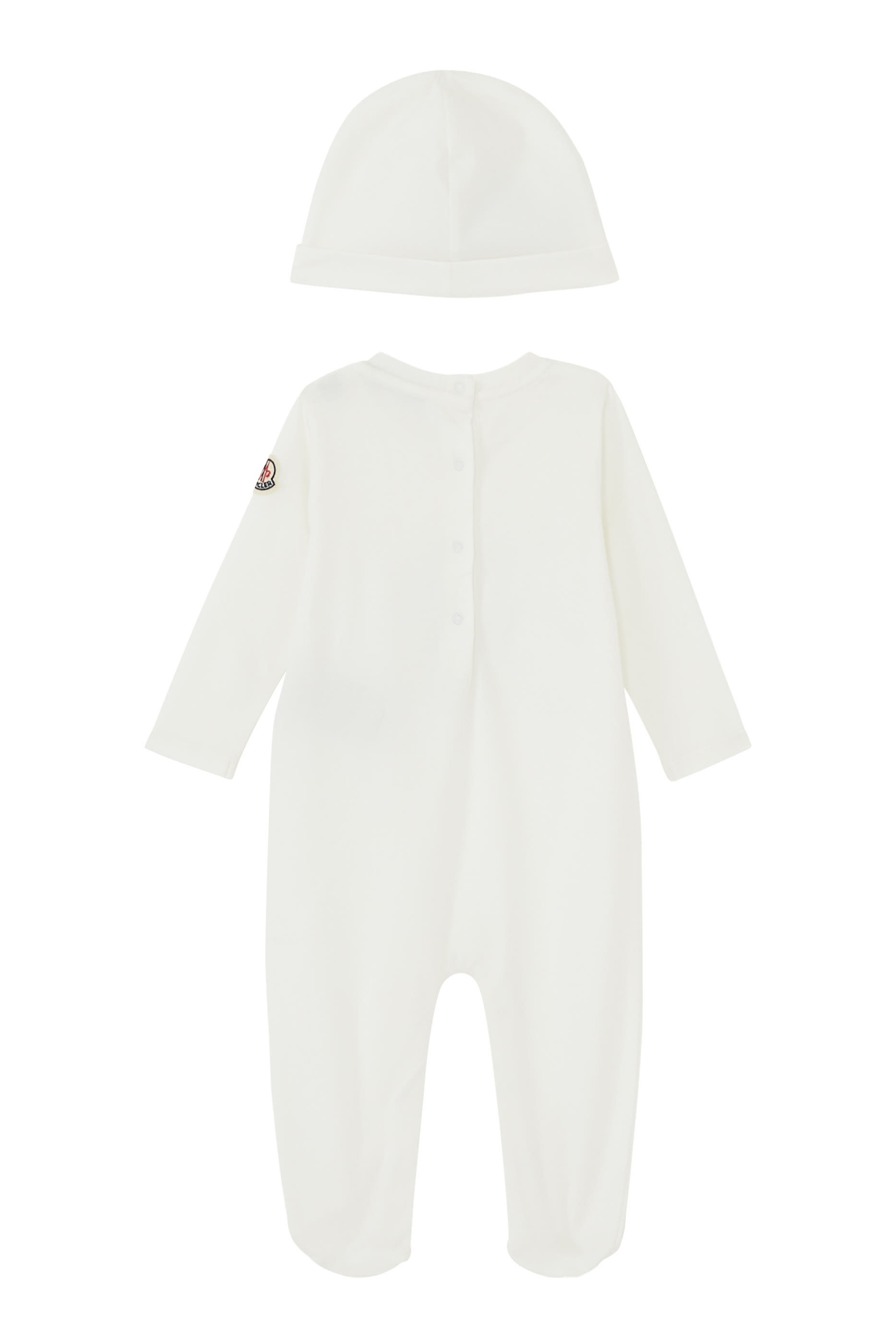 طقم لباس قطعة واحدة وقبعة للأطفال