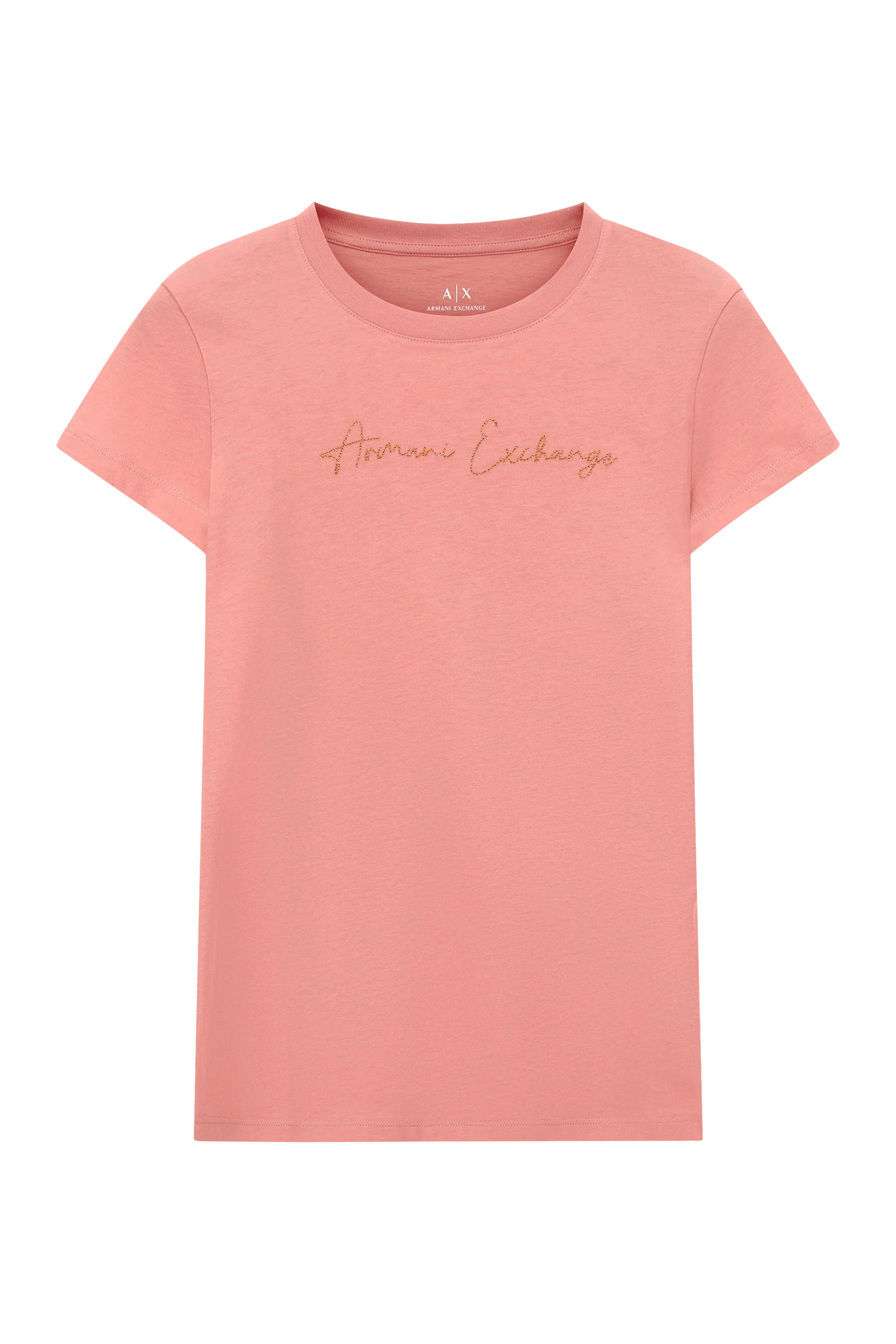 تيشيرت بأكمام قصيرة وشعار الماركة