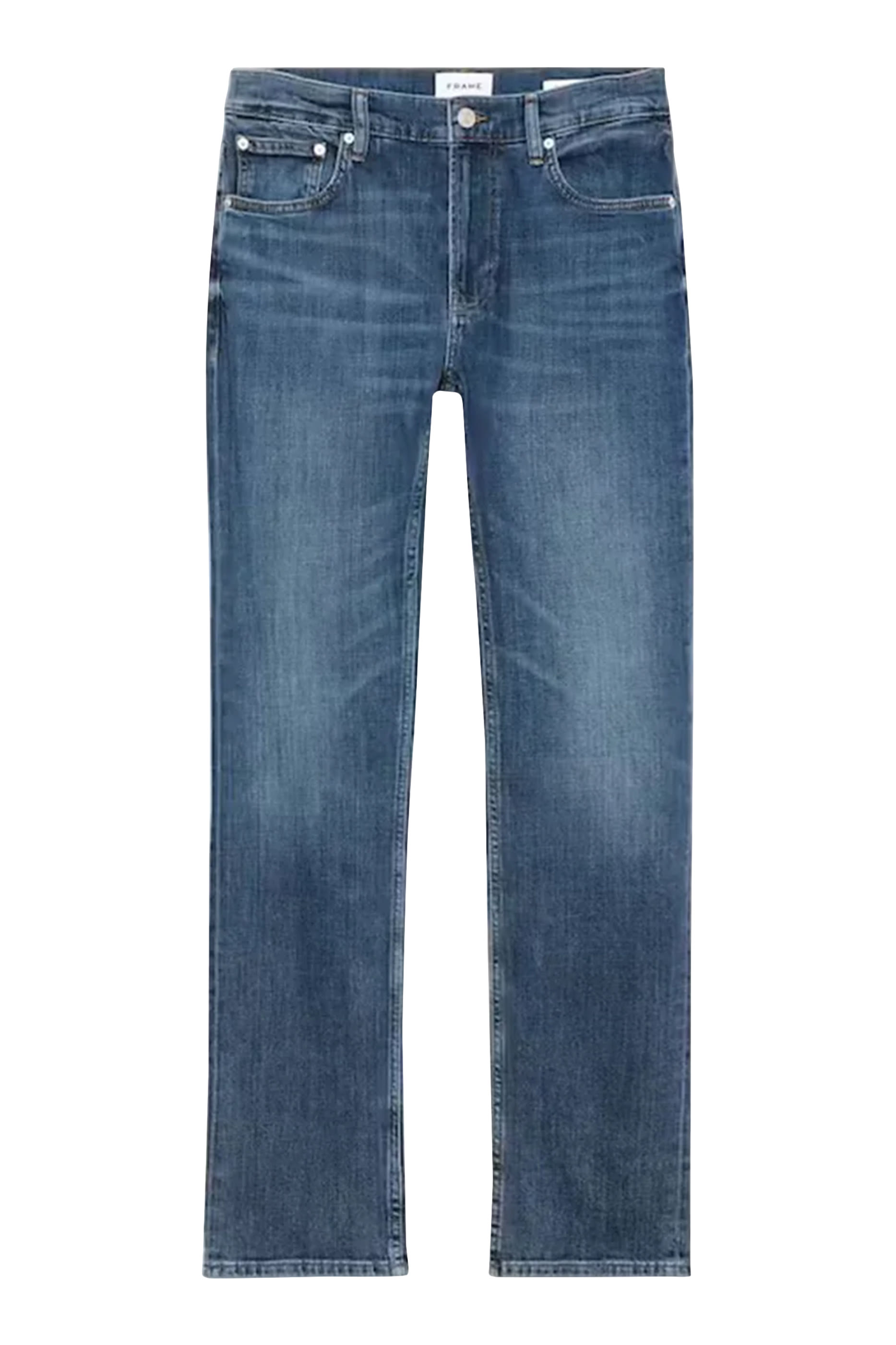 بنطال دنيم بقصة ساق مستقيمة