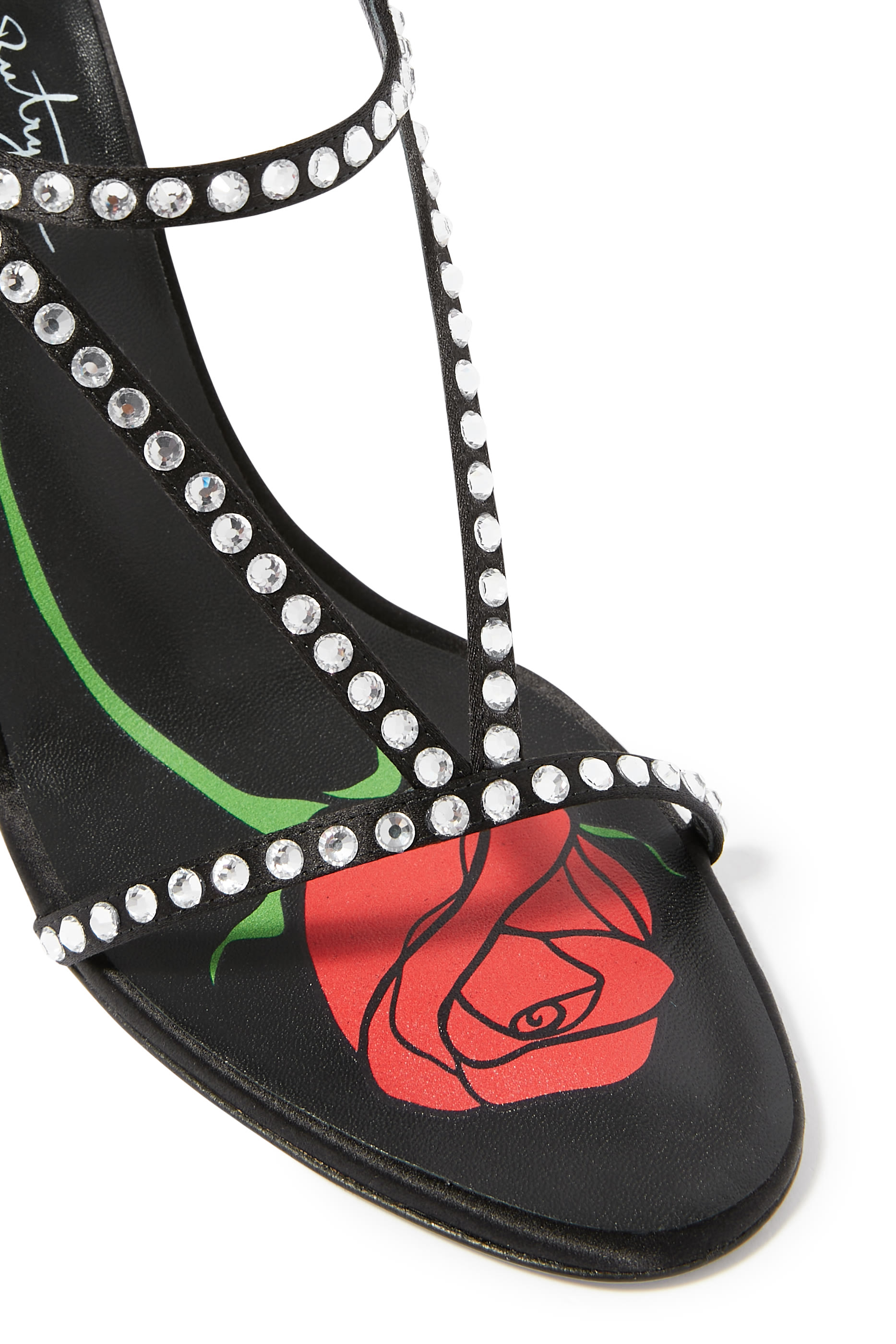 صندل 100 ستان مرصع بالكريستال