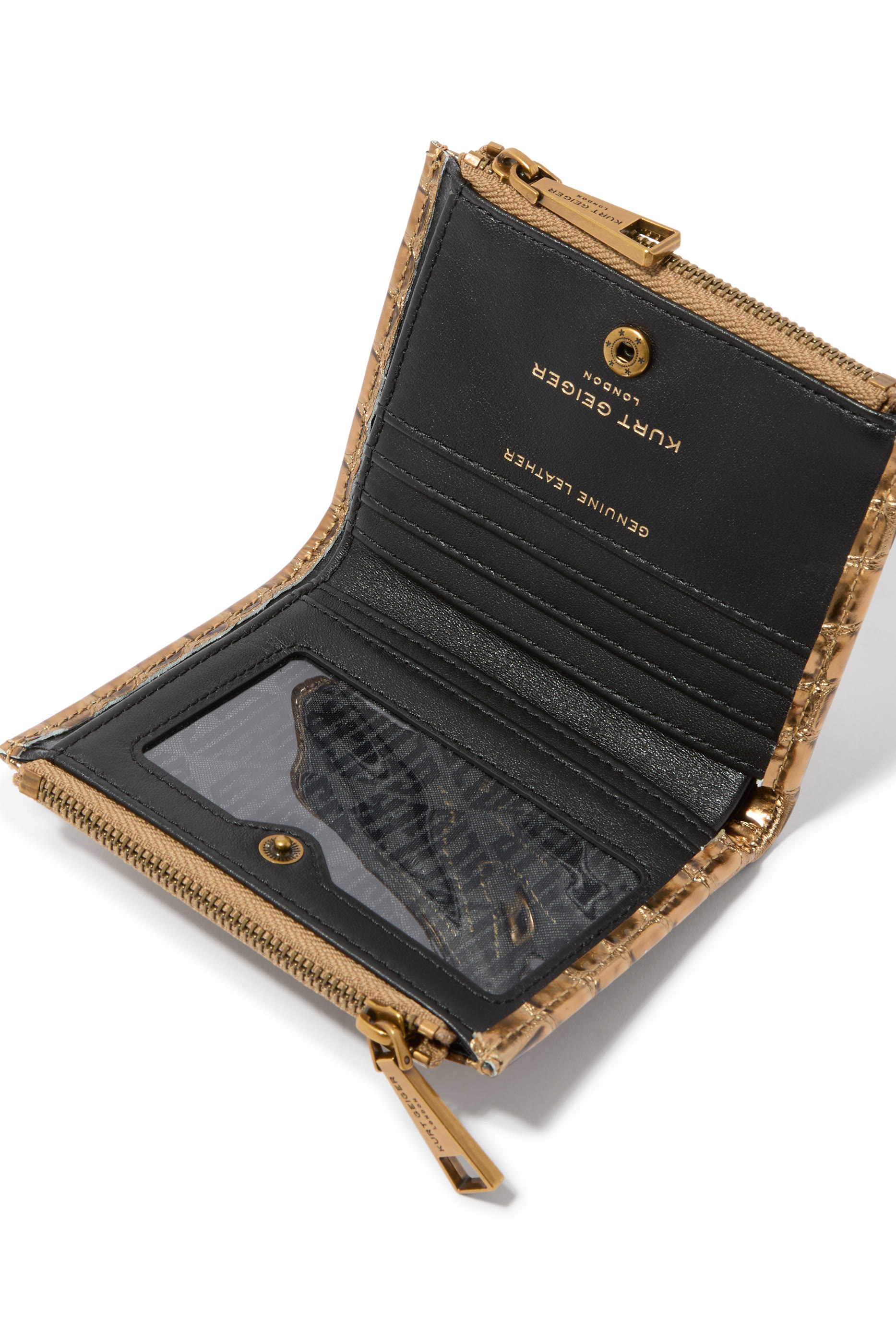 محفظة تشيلسيا بنقشة جلد التمساح صغيرة