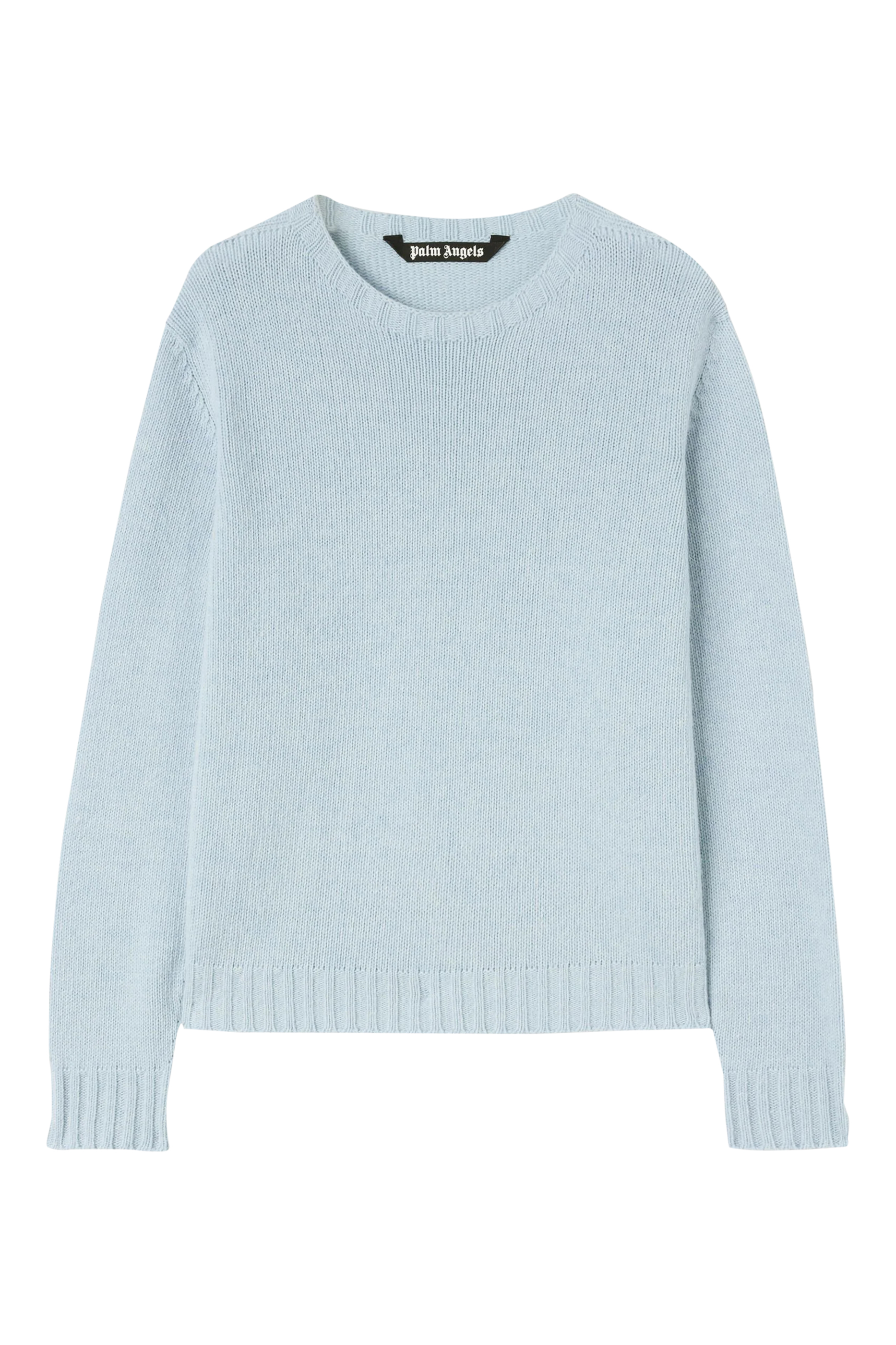 سترة منسوجة بشعار الماركة منحني