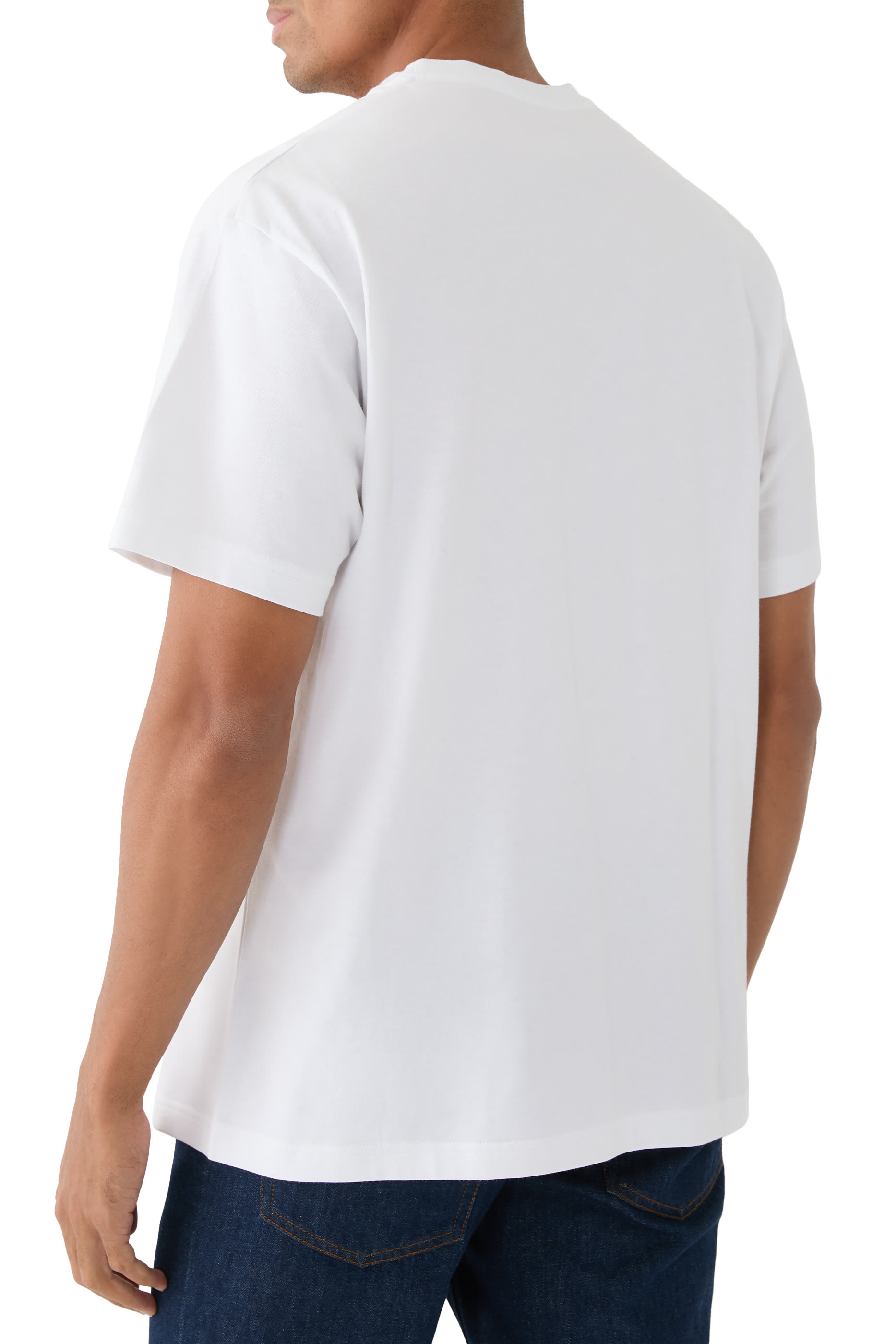 تيشيرت بشعار الماركة قطن جيرسيه