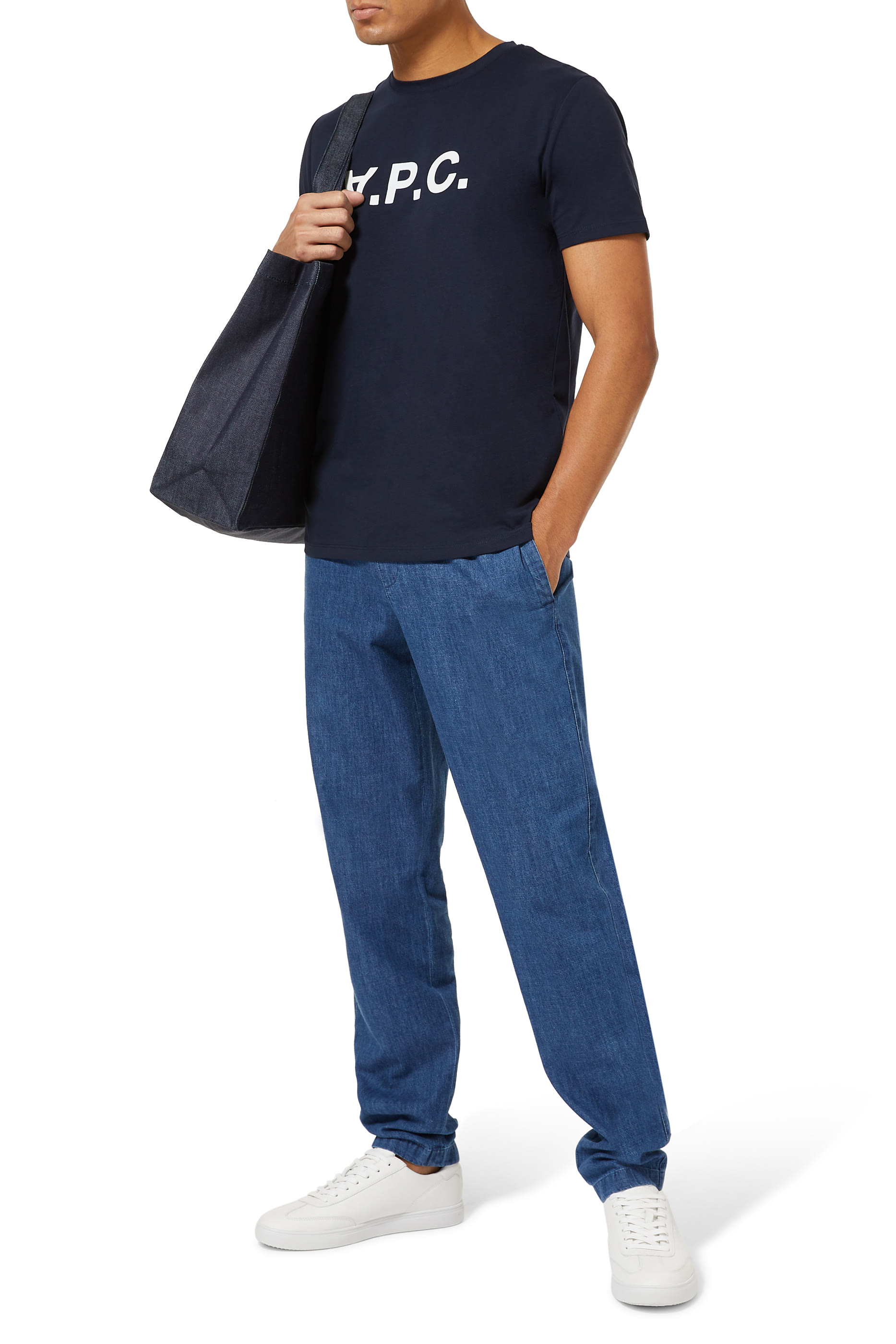 تيشيرت قطن بشعار الماركة