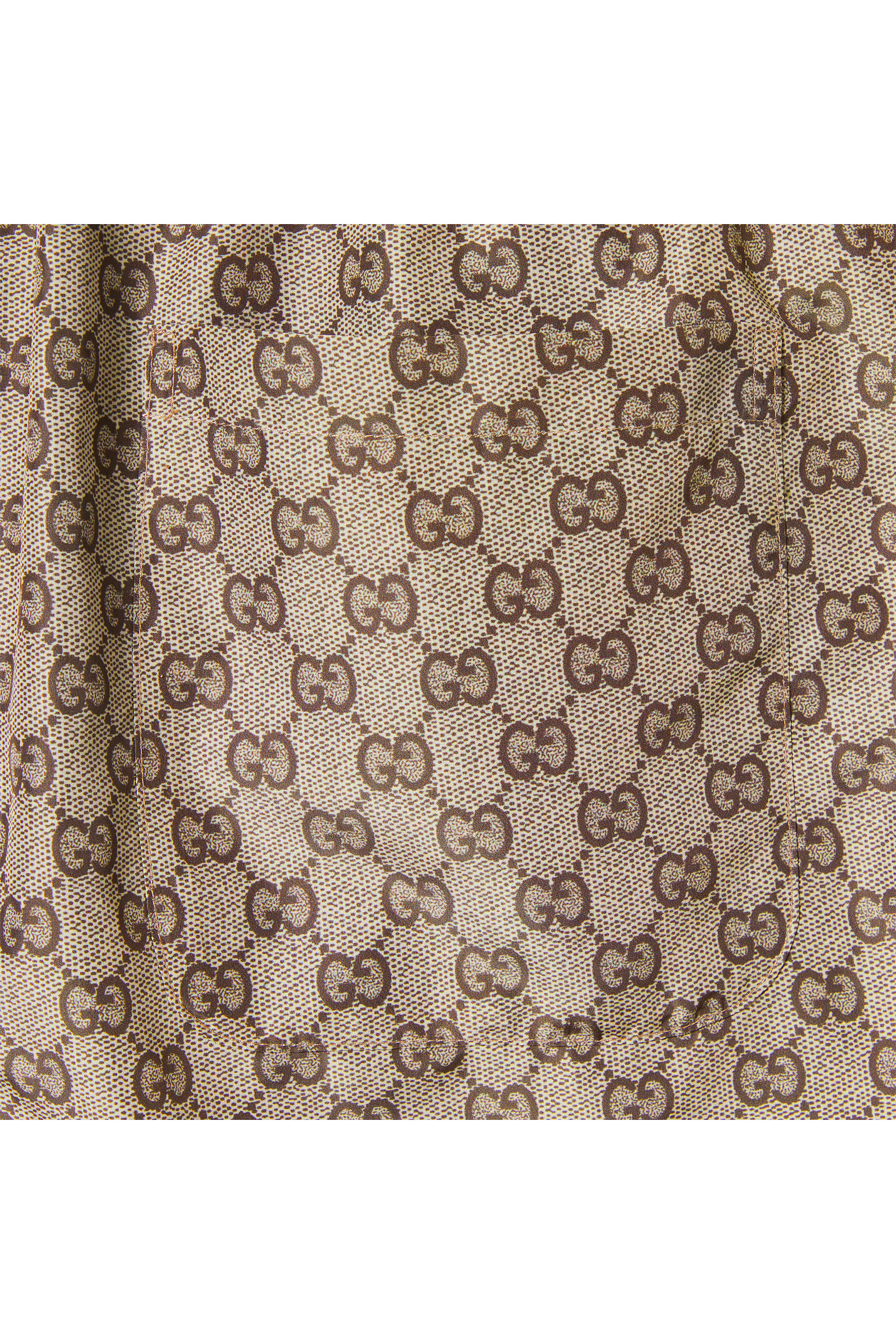 شورت سباحة مزين كليا بنقشة حرفي شعار الماركة نايلون