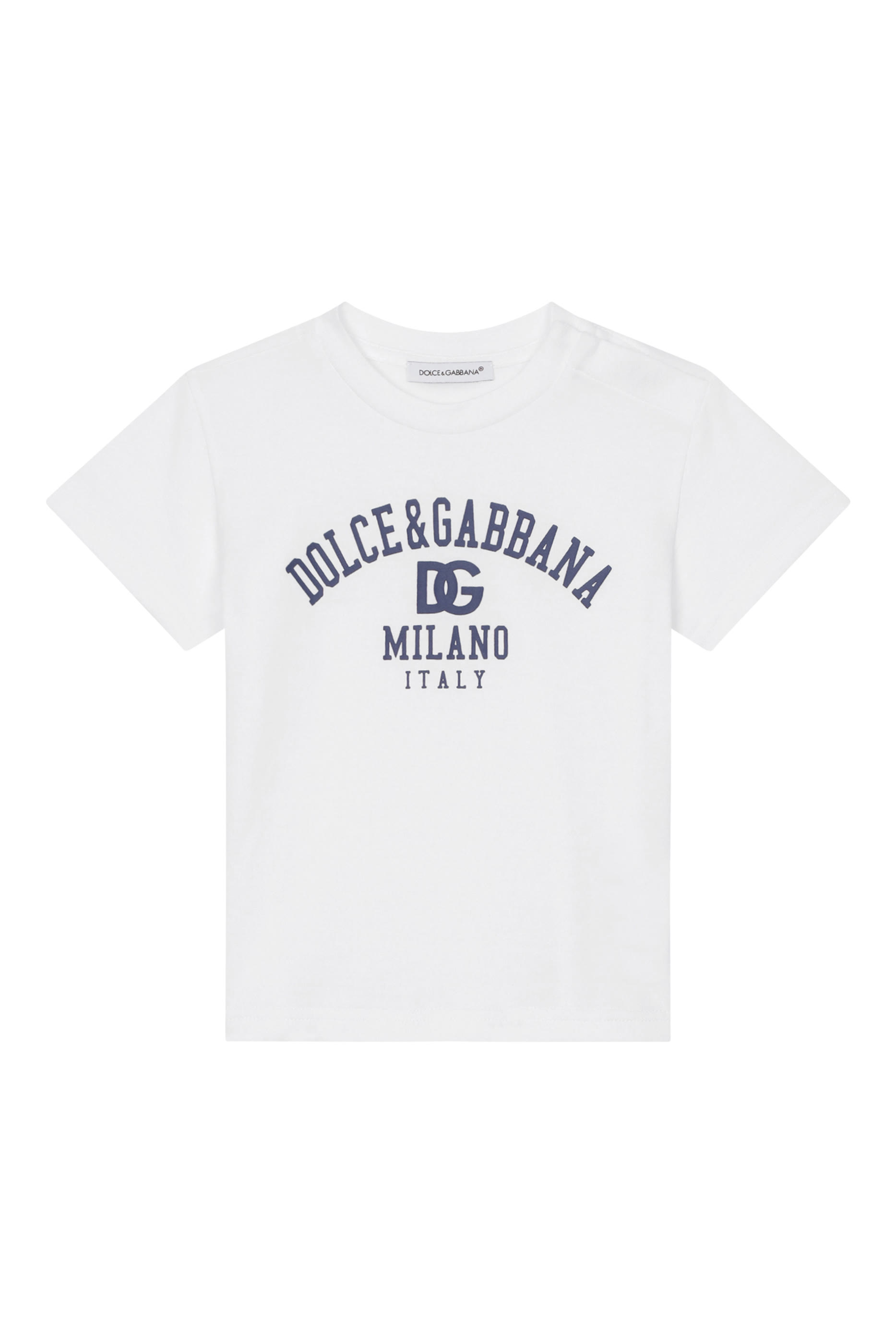 تيشيرت بأكمام قصيرة بشعار الماركة للأطفال