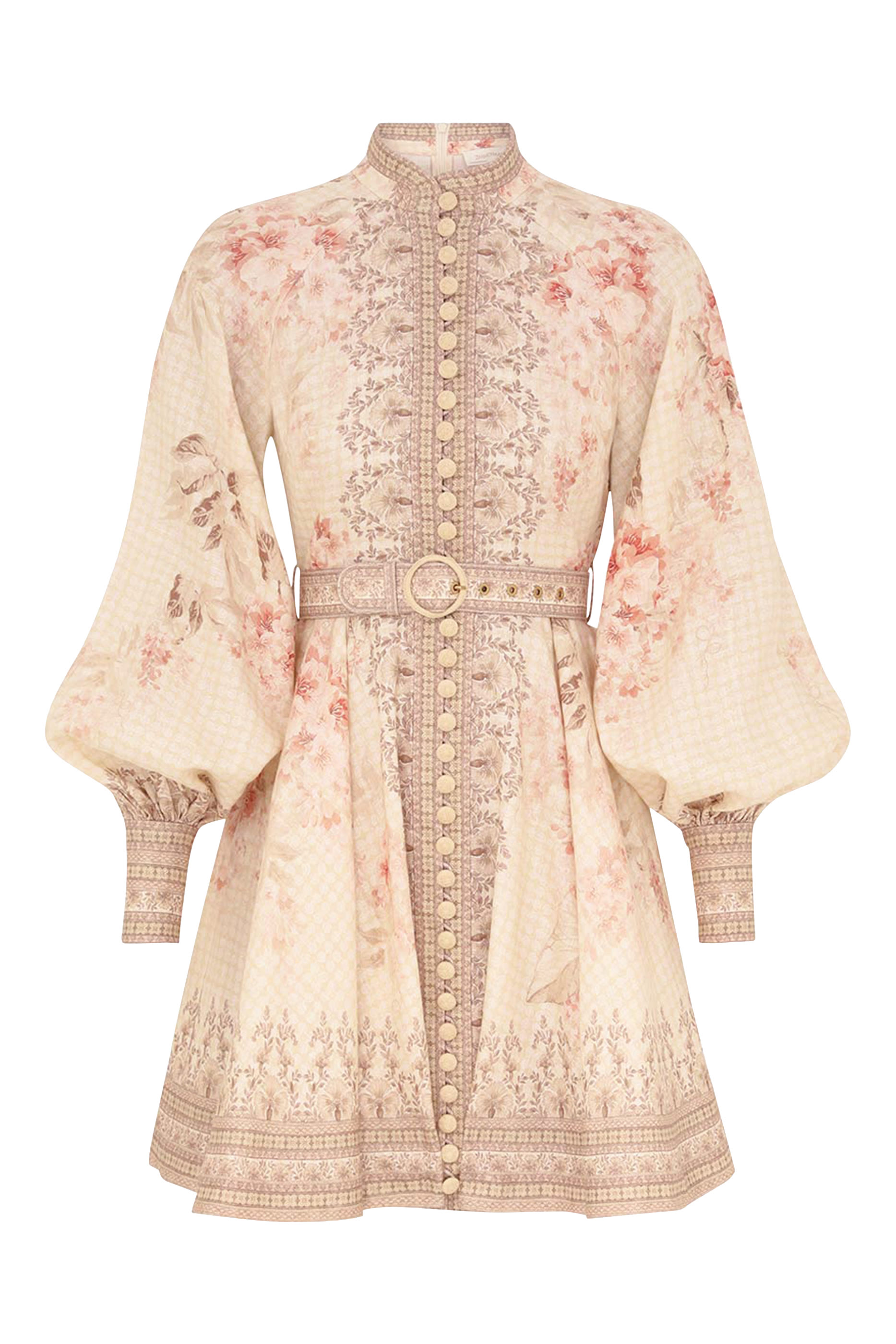 فستان قصير إيلومينيت بأزرار