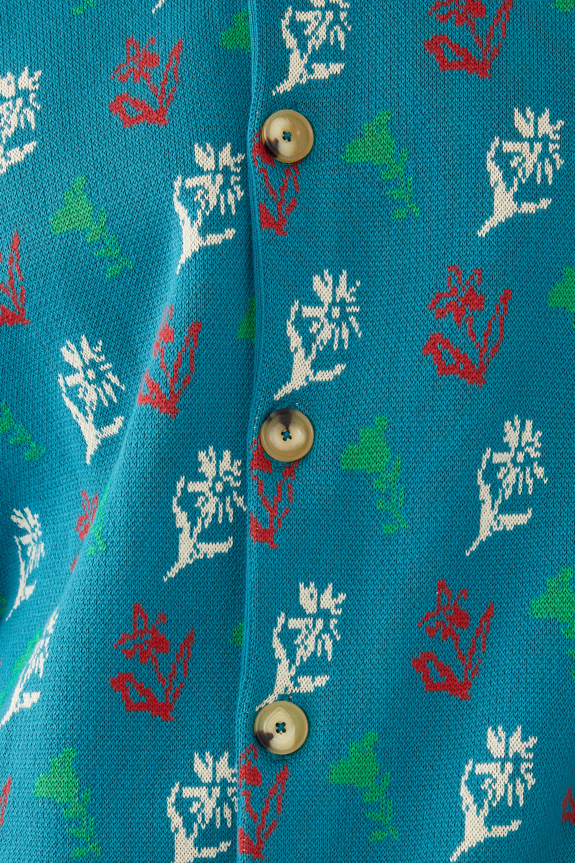 كارديجان بولو الفين بنقشة زهور