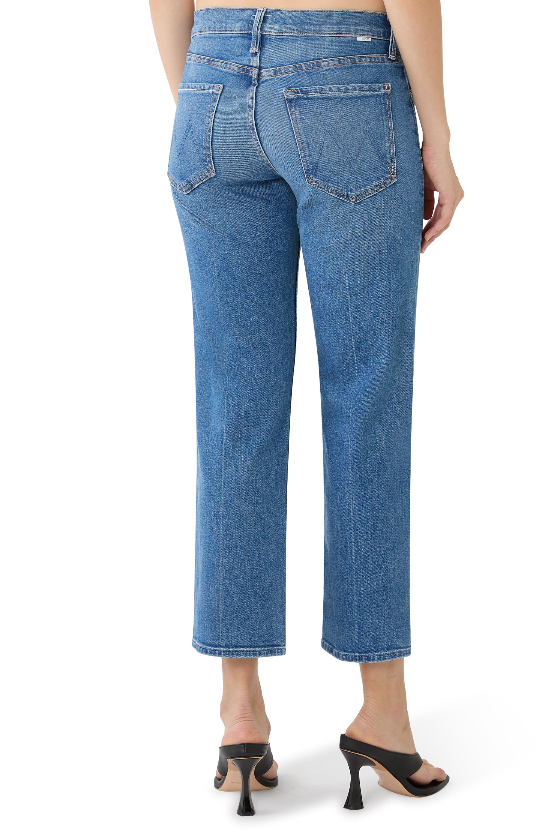 بنطال جينز نيوبي بطول الكاحل