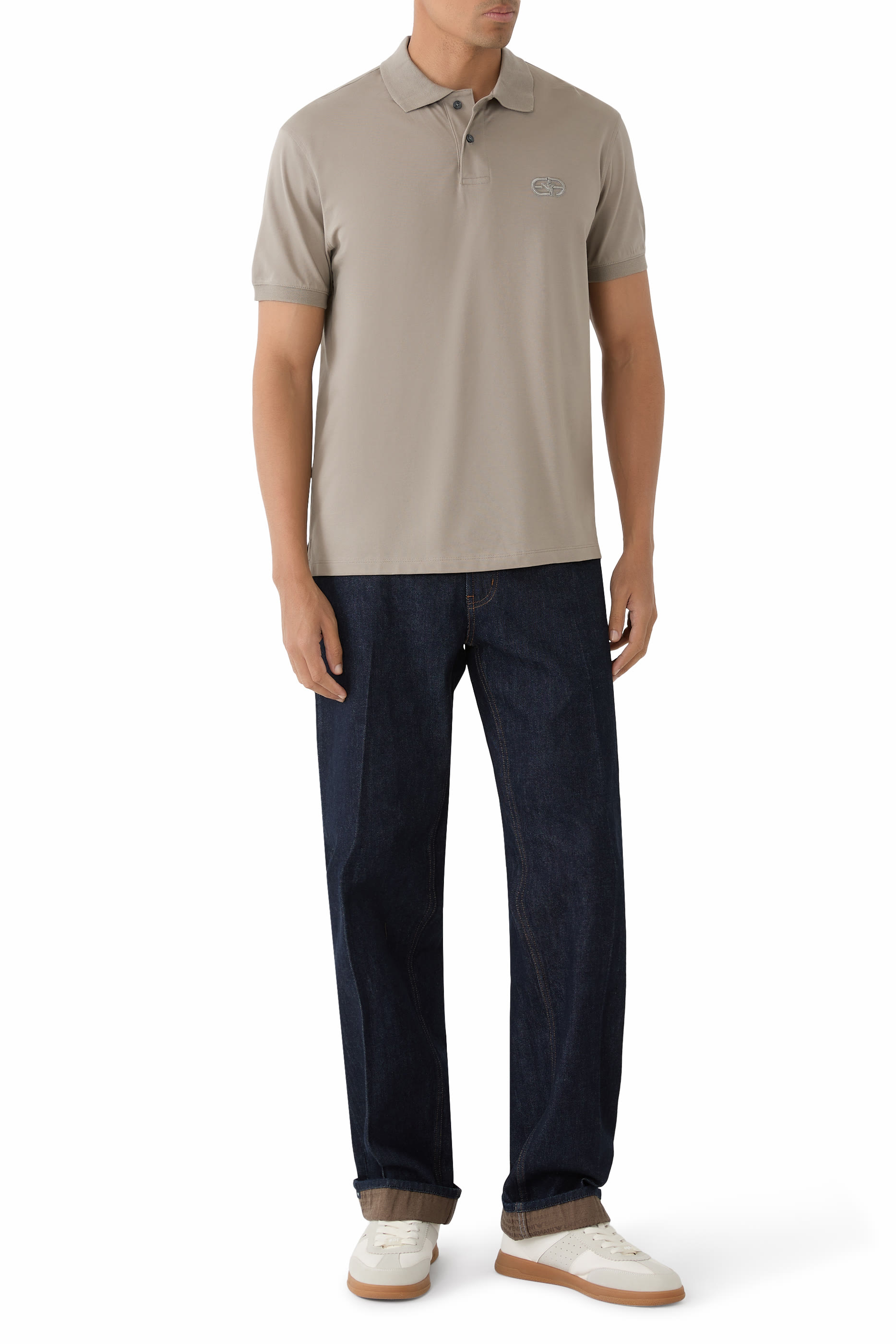 قميص بولو بشعار الماركة