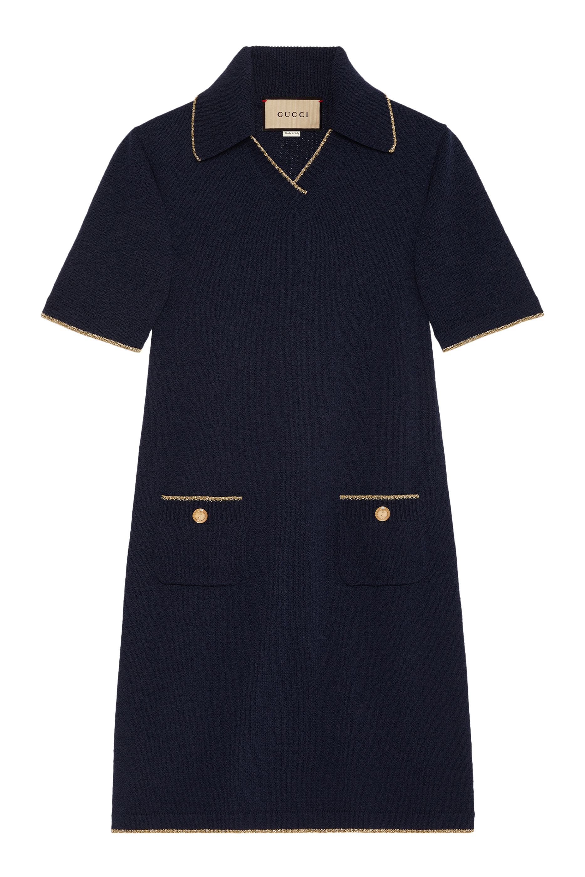 فستان بولو من نسيج قطن