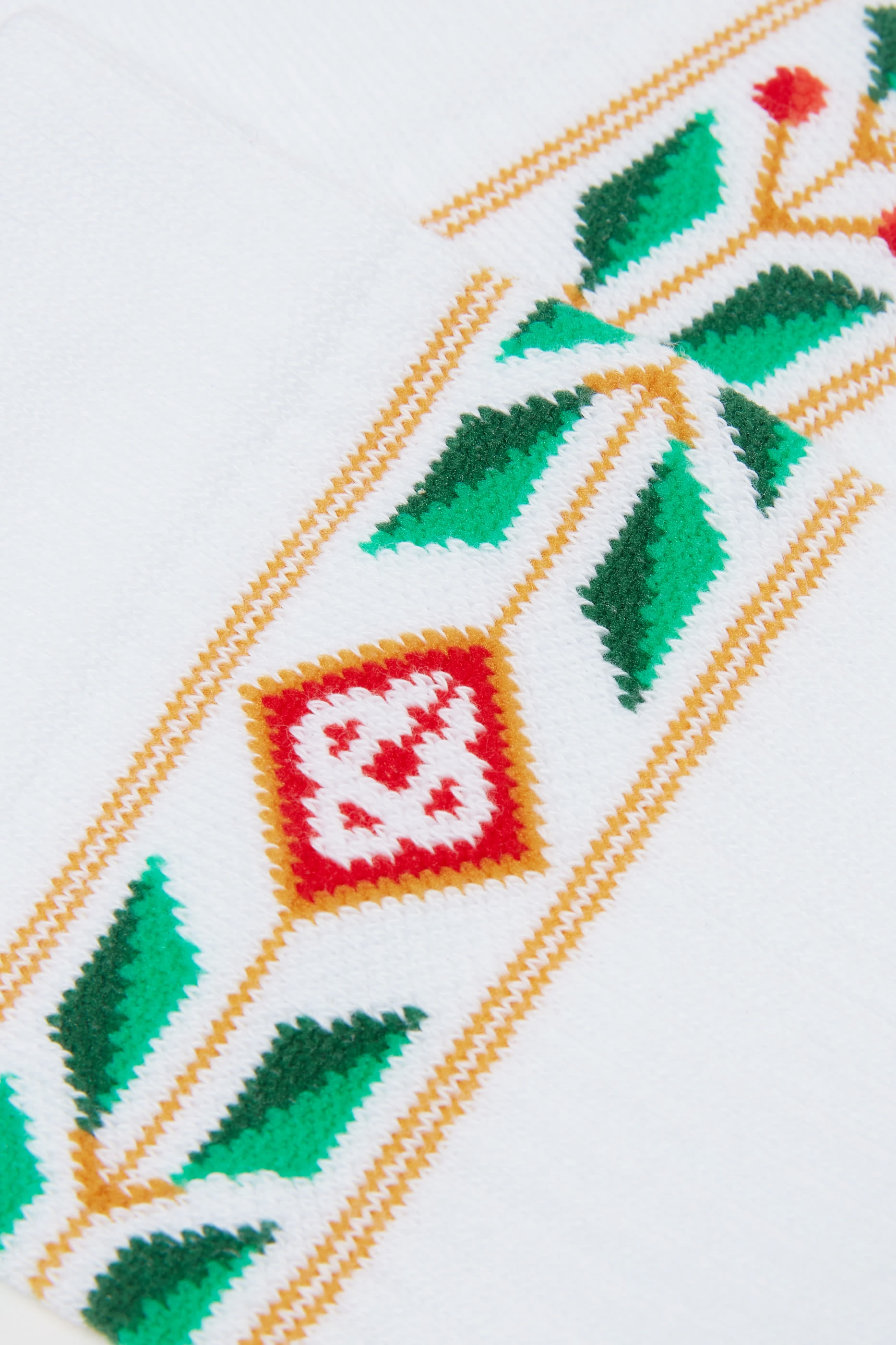 جوارب رياضية بنقشة أوراق الغار مضلعة