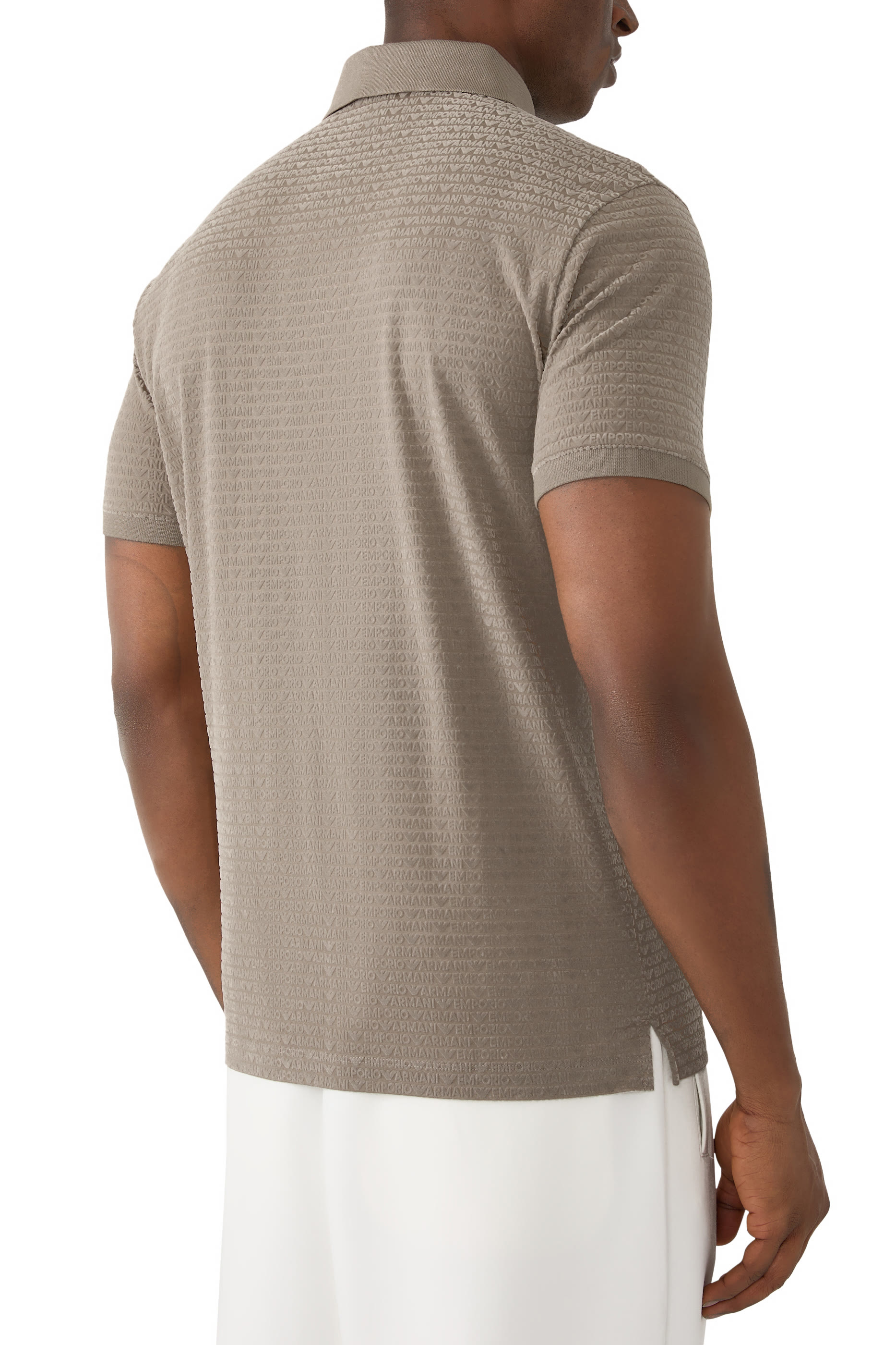 قميص بولو بشعار الماركة بالكامل جيرسيه