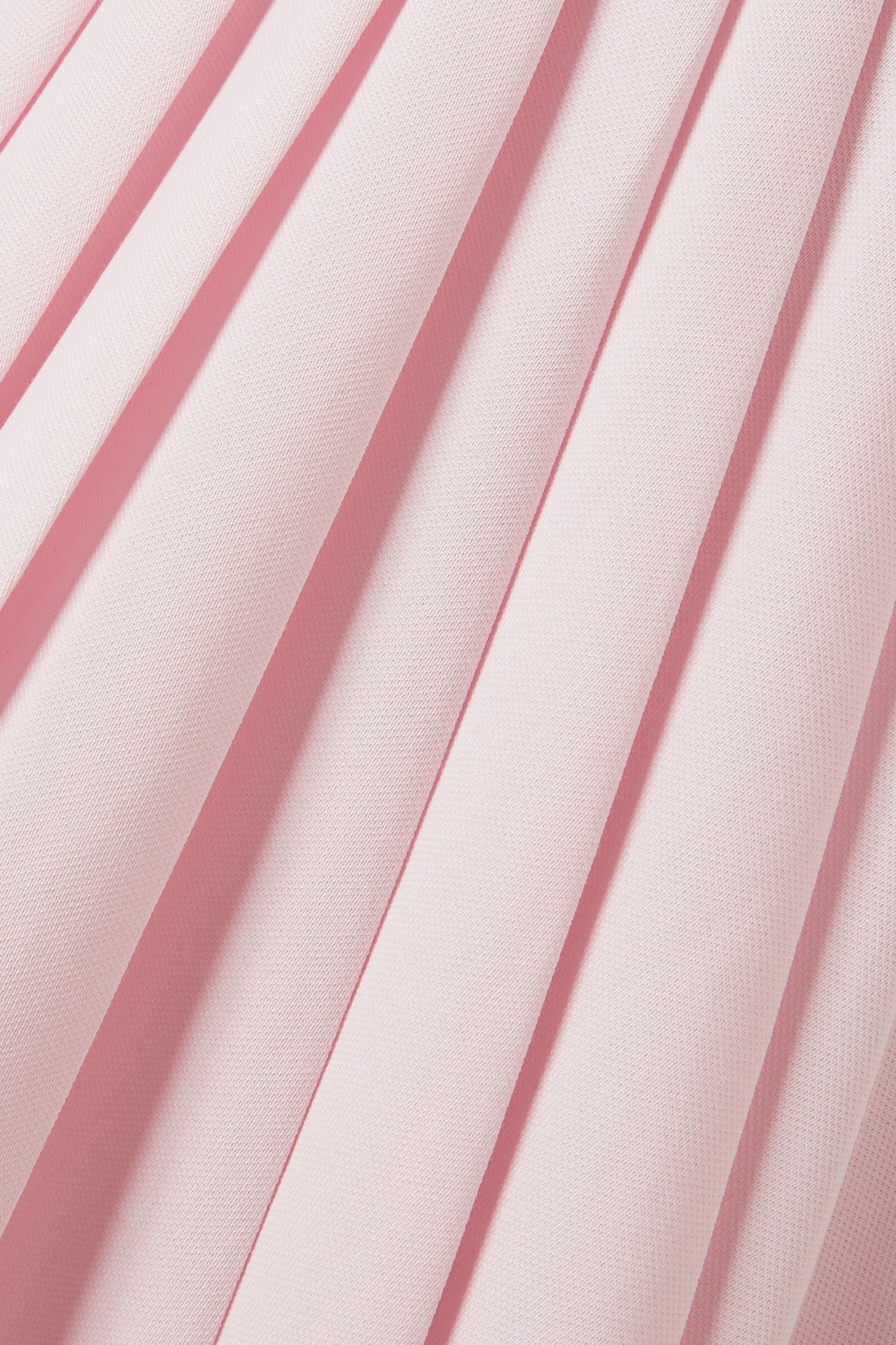 فستان طويل مزين بتطريز شعار الماركة صغير للأطفال