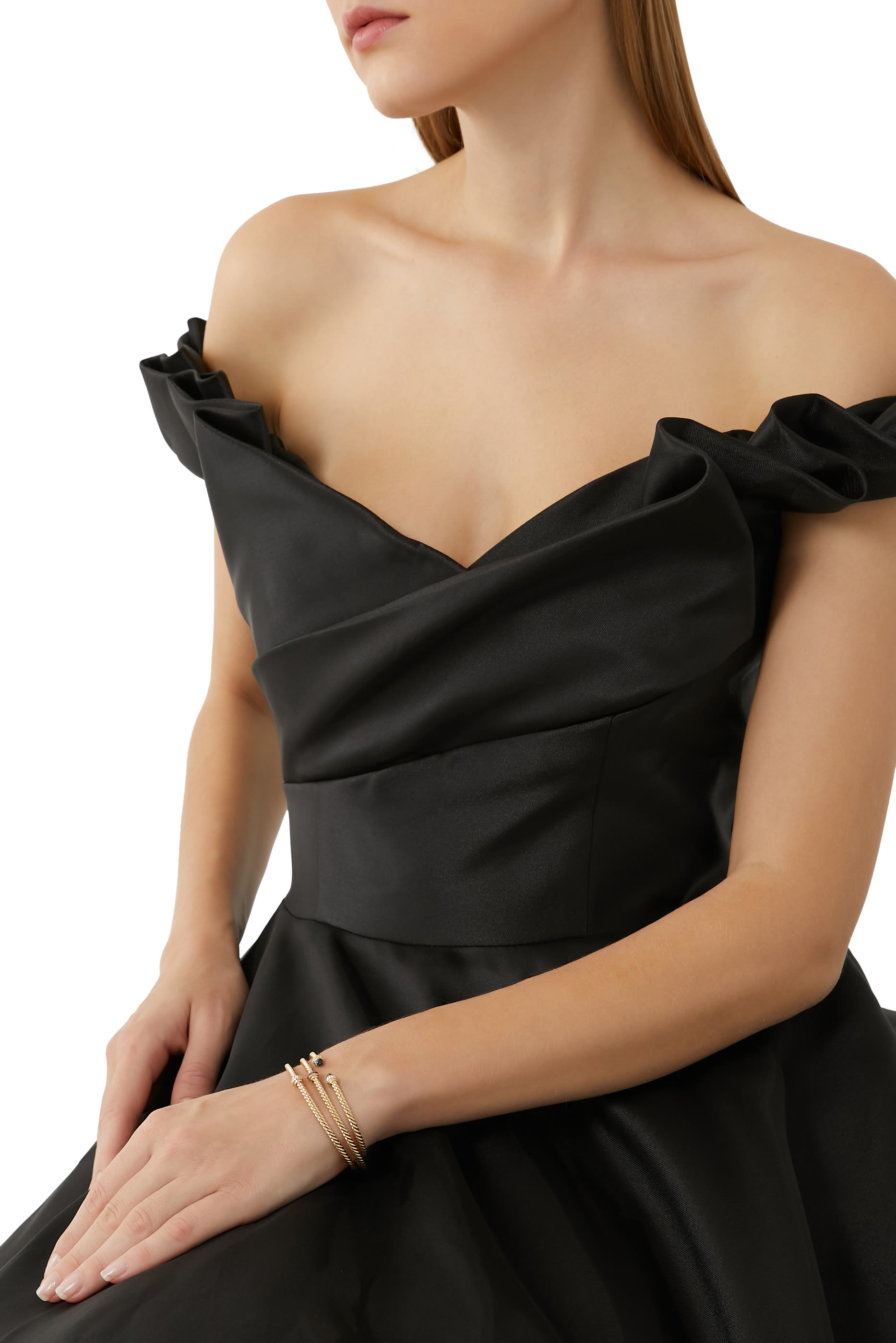 سوار كابلسيبرا مرصع بالتوباز الأزرق ذهب أصفر عيار 18