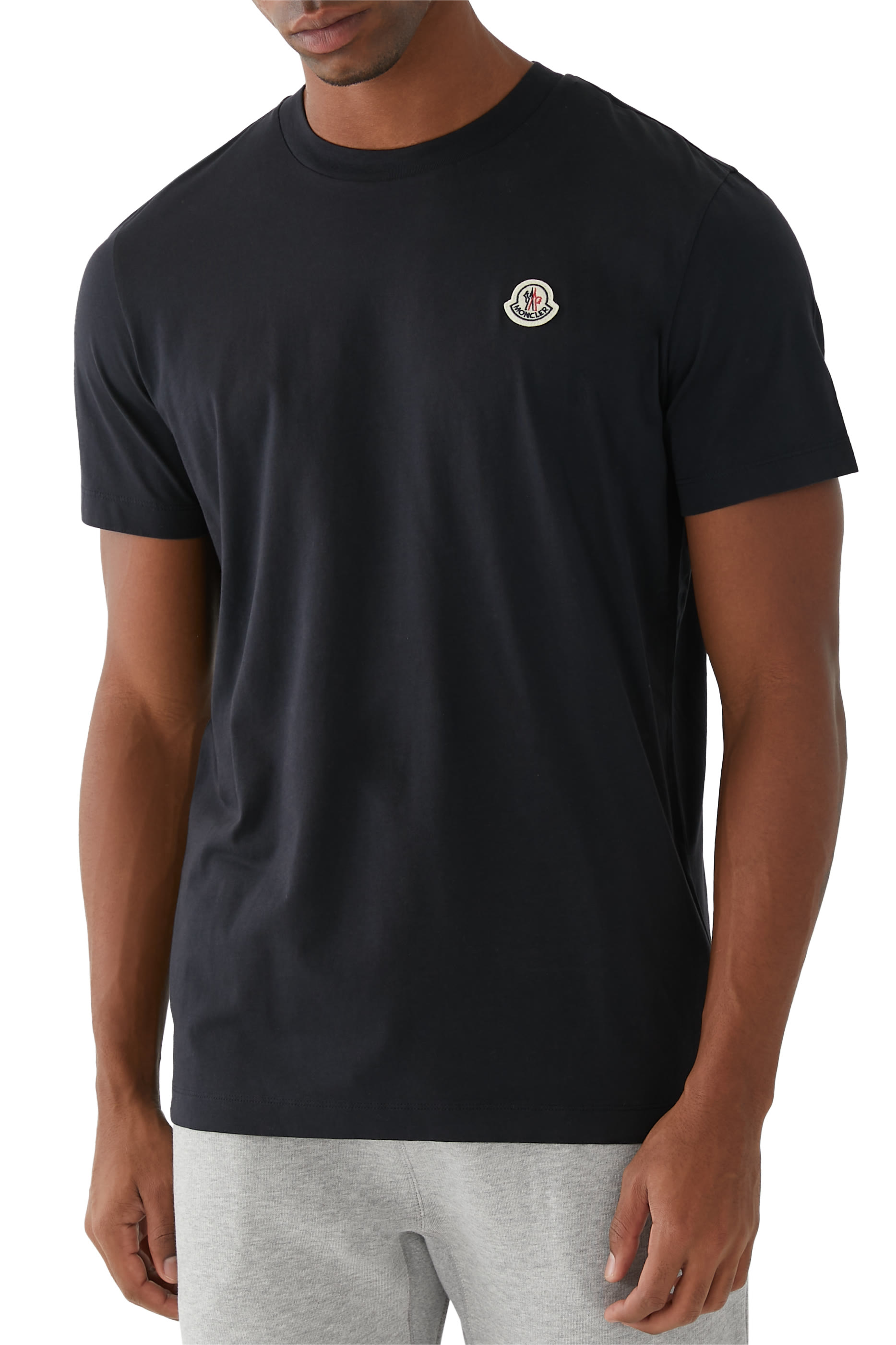 تيشيرت برقعة شعار الماركة قطن