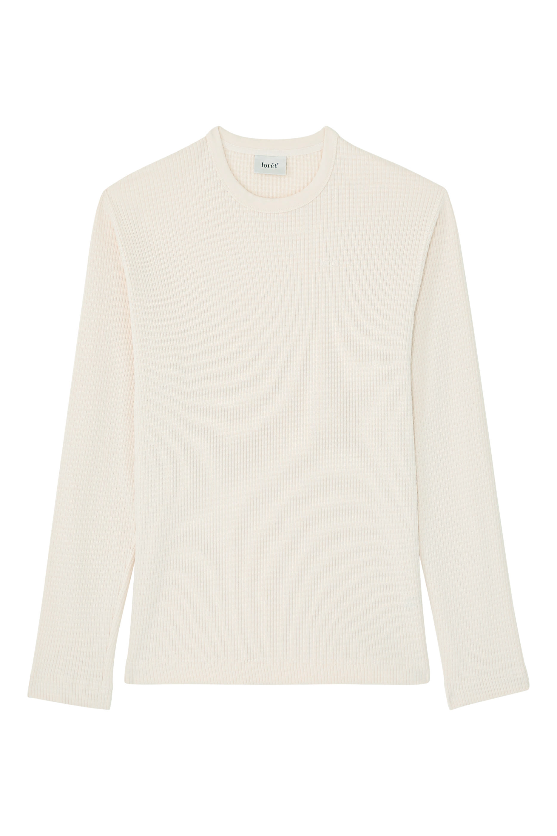 تيشيرت بأكمام طويلة وتفاصيل مضلعة