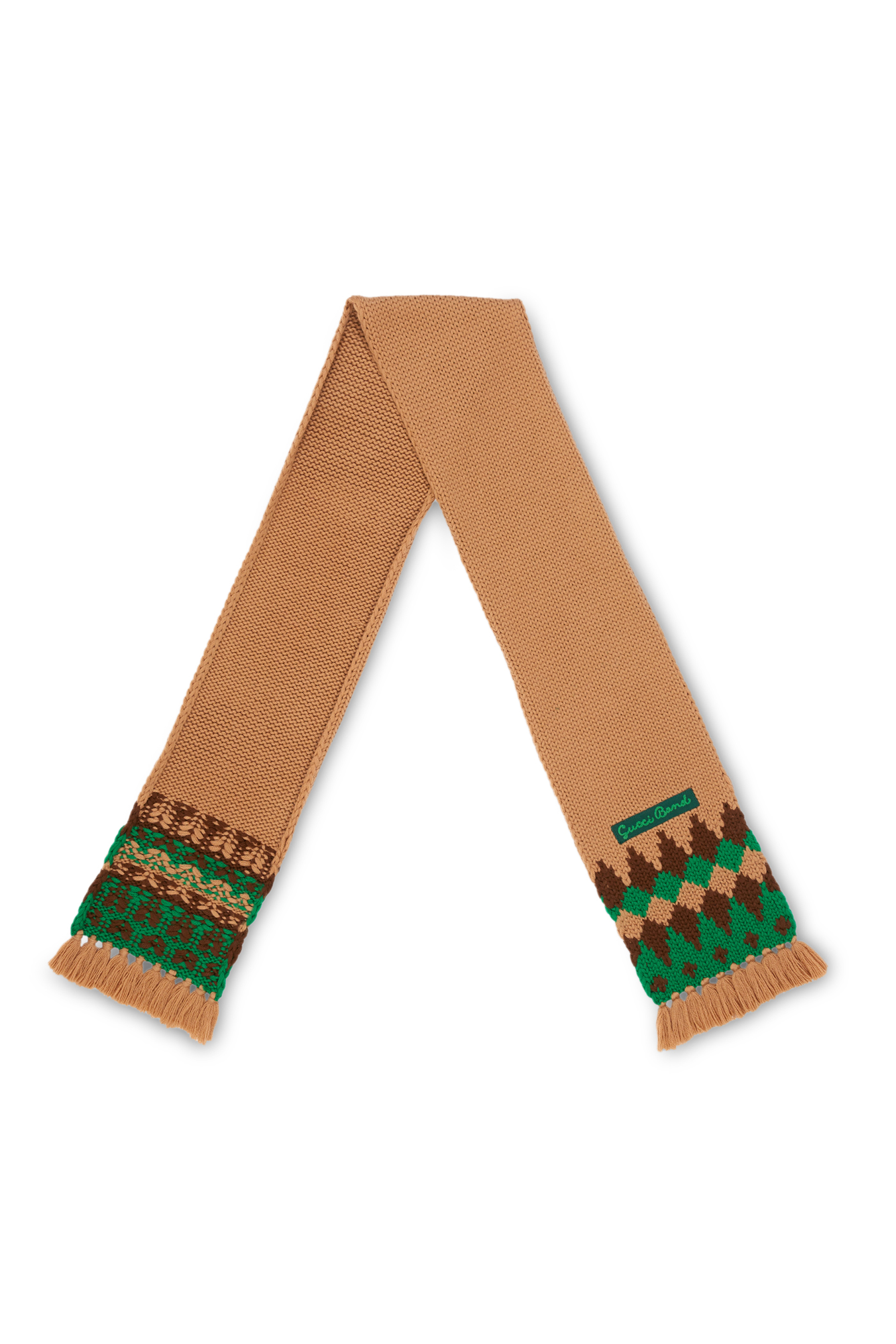 وشاح صوف بشعار الماركة