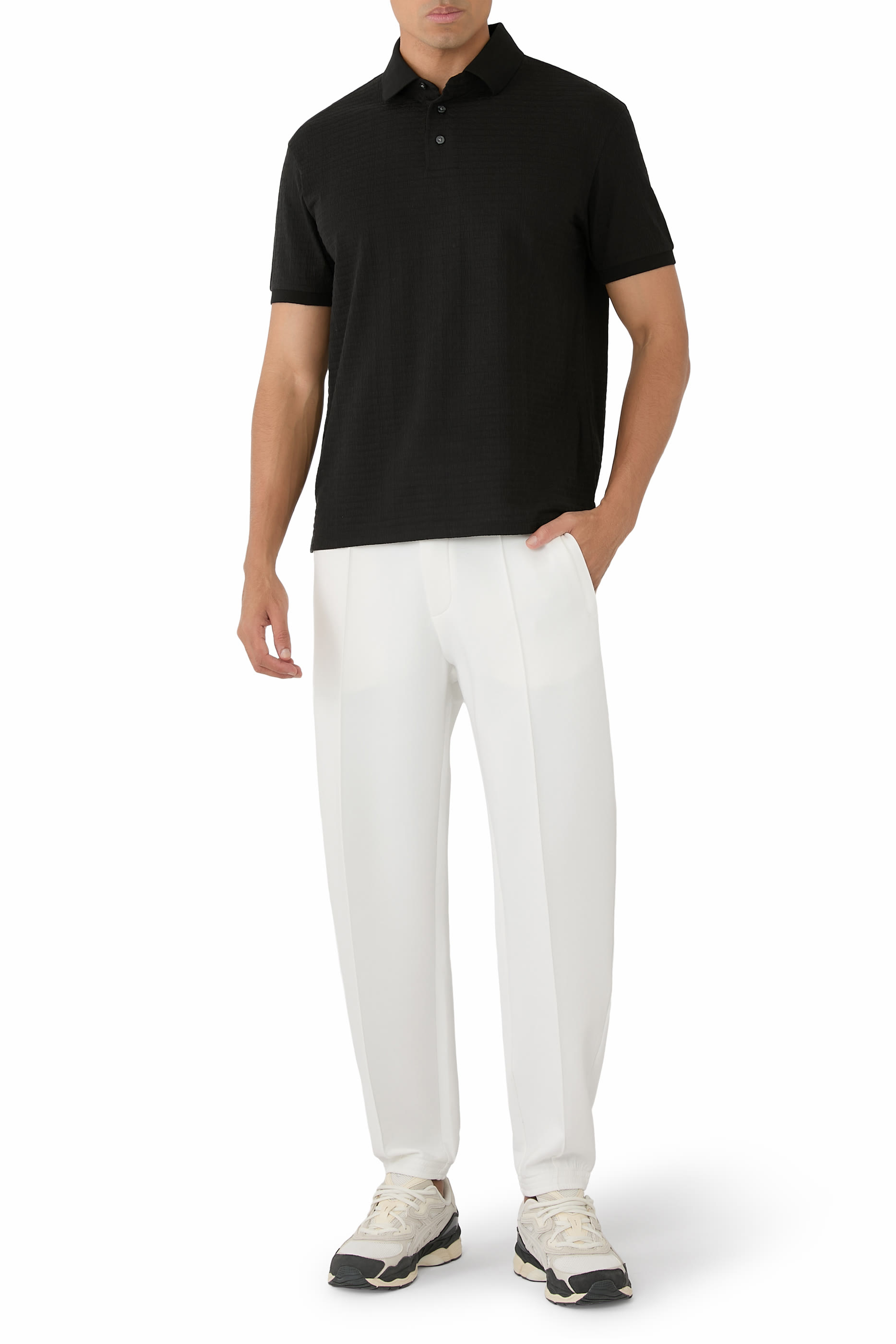 قميص بولو بشعار الماركة صغير