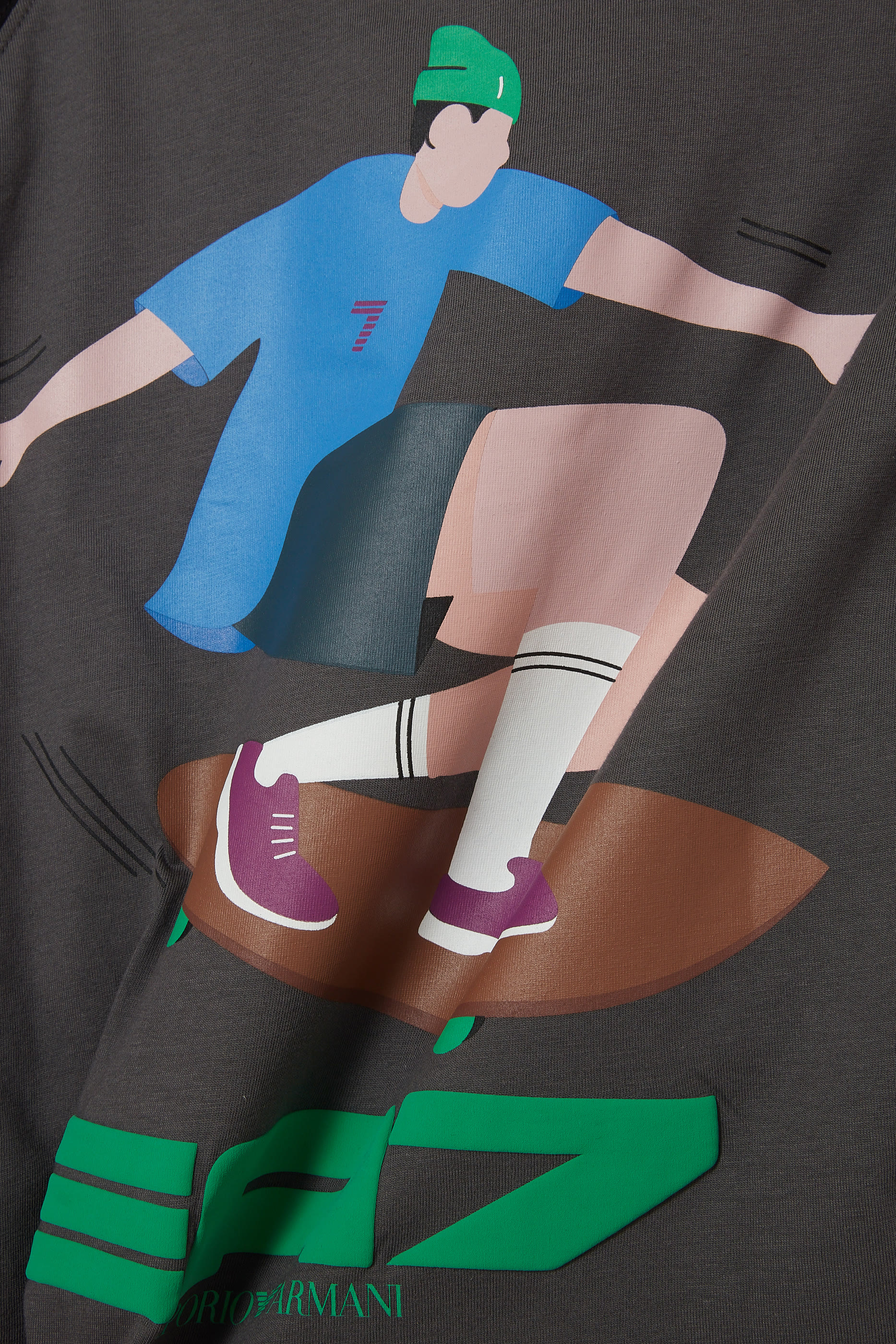 تيشيرت بنقشة غرافيكية قطن للأطفال