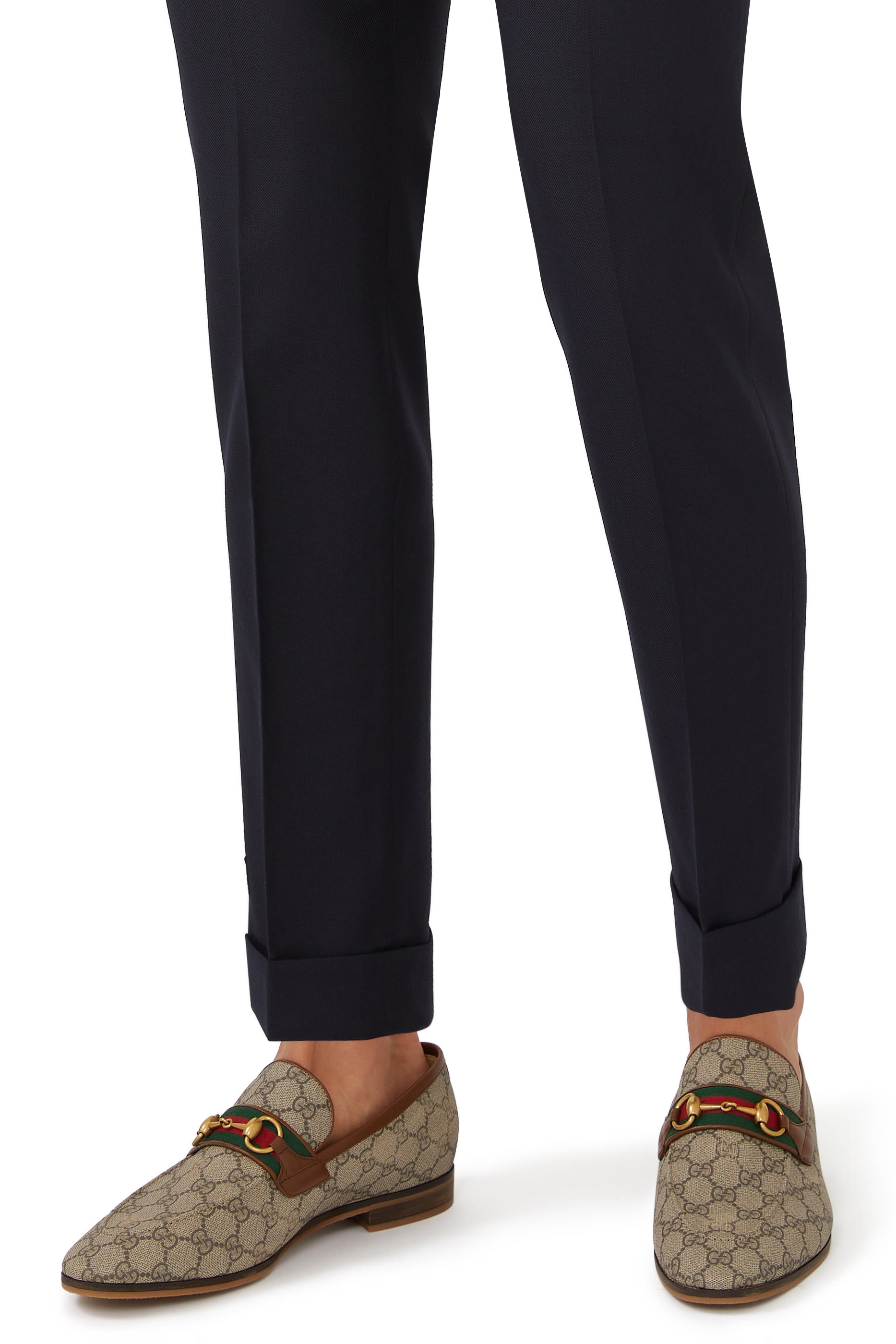 حذاء سهل الإرتداء بنقشة حرفي الماركة سوبريم بشعار اللجام