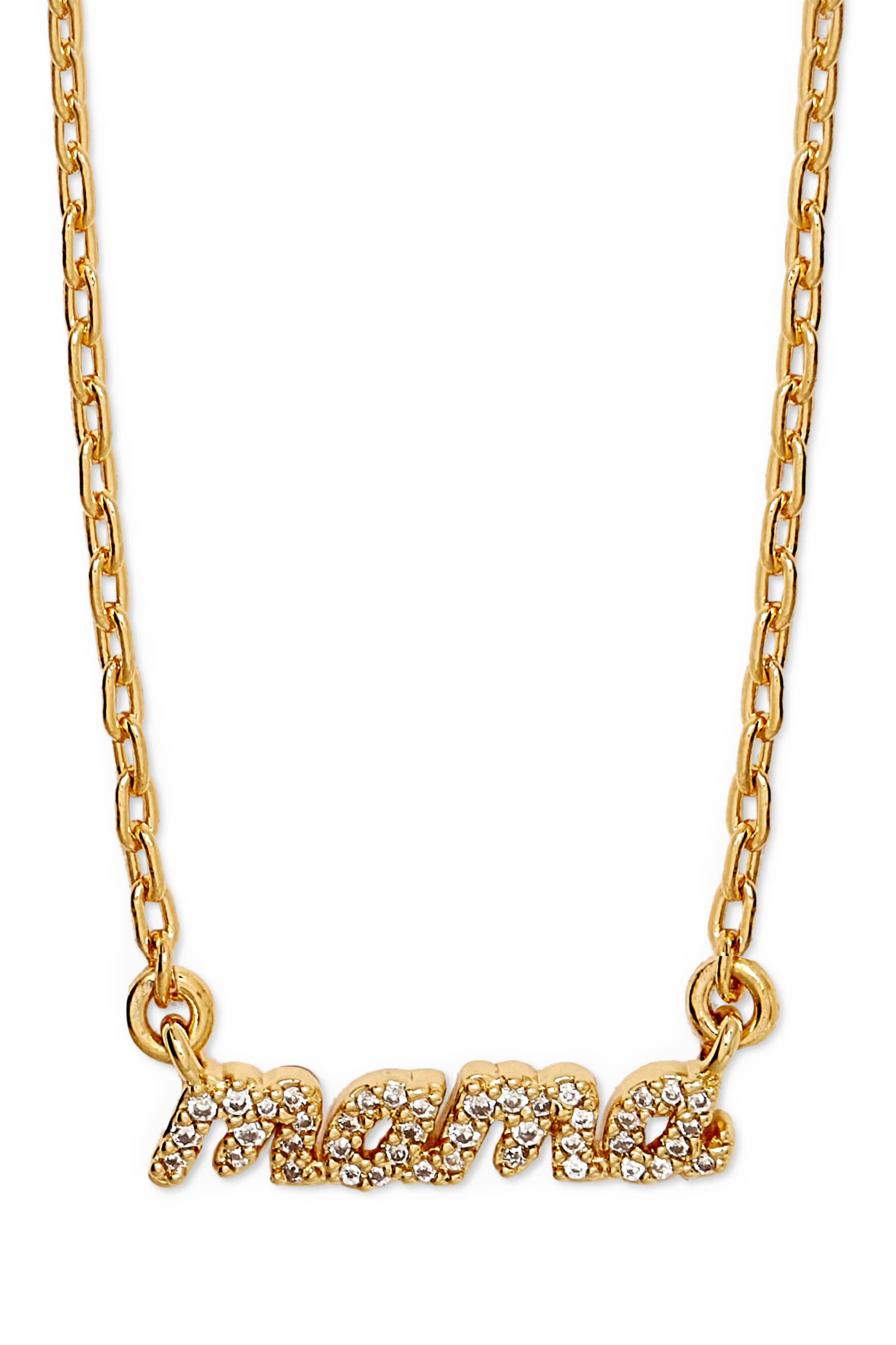 قلادة ماما سيد بحلية مرصعة بأحجار زركونا مكعبة، نحاس