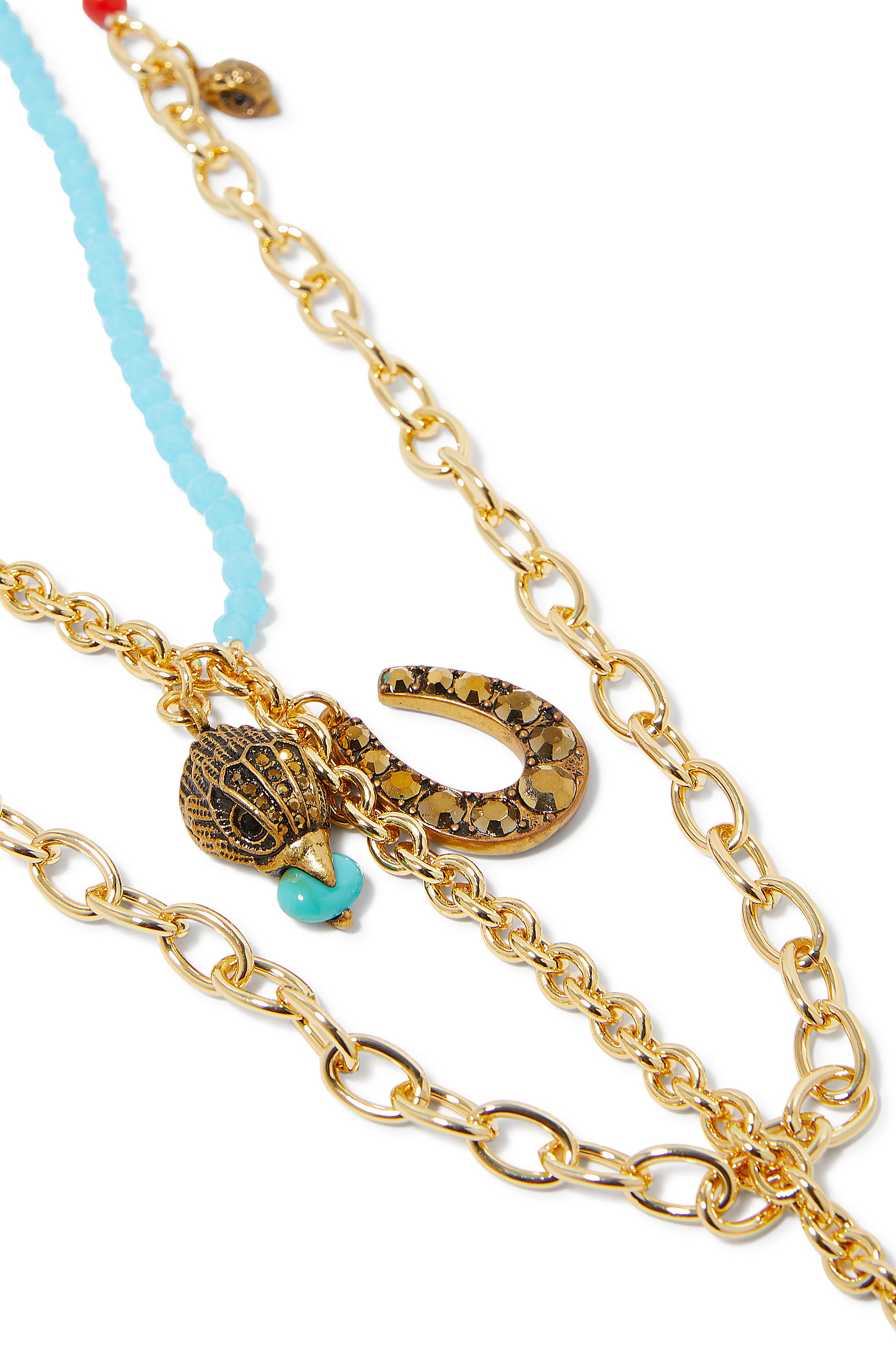 قلادة بحلية طويلة