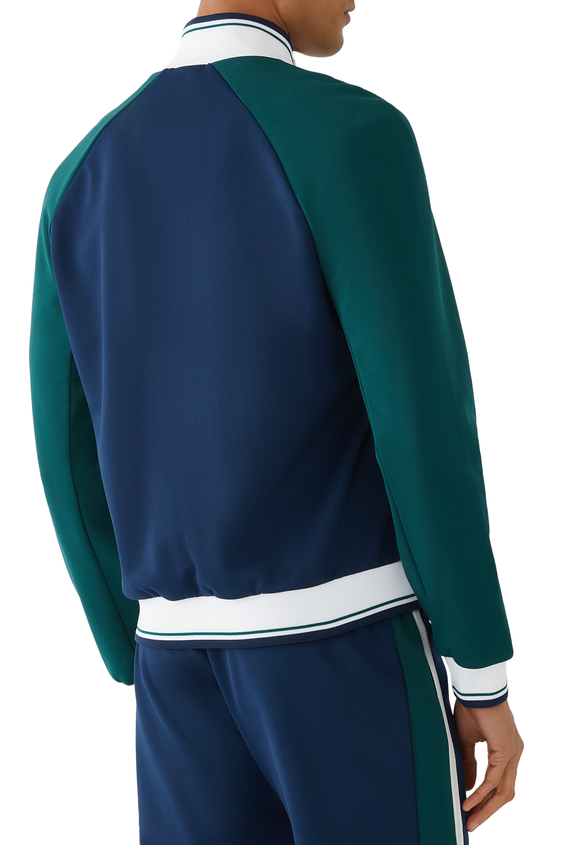 جاكيت رياضي بأشرطة قماش شبكي