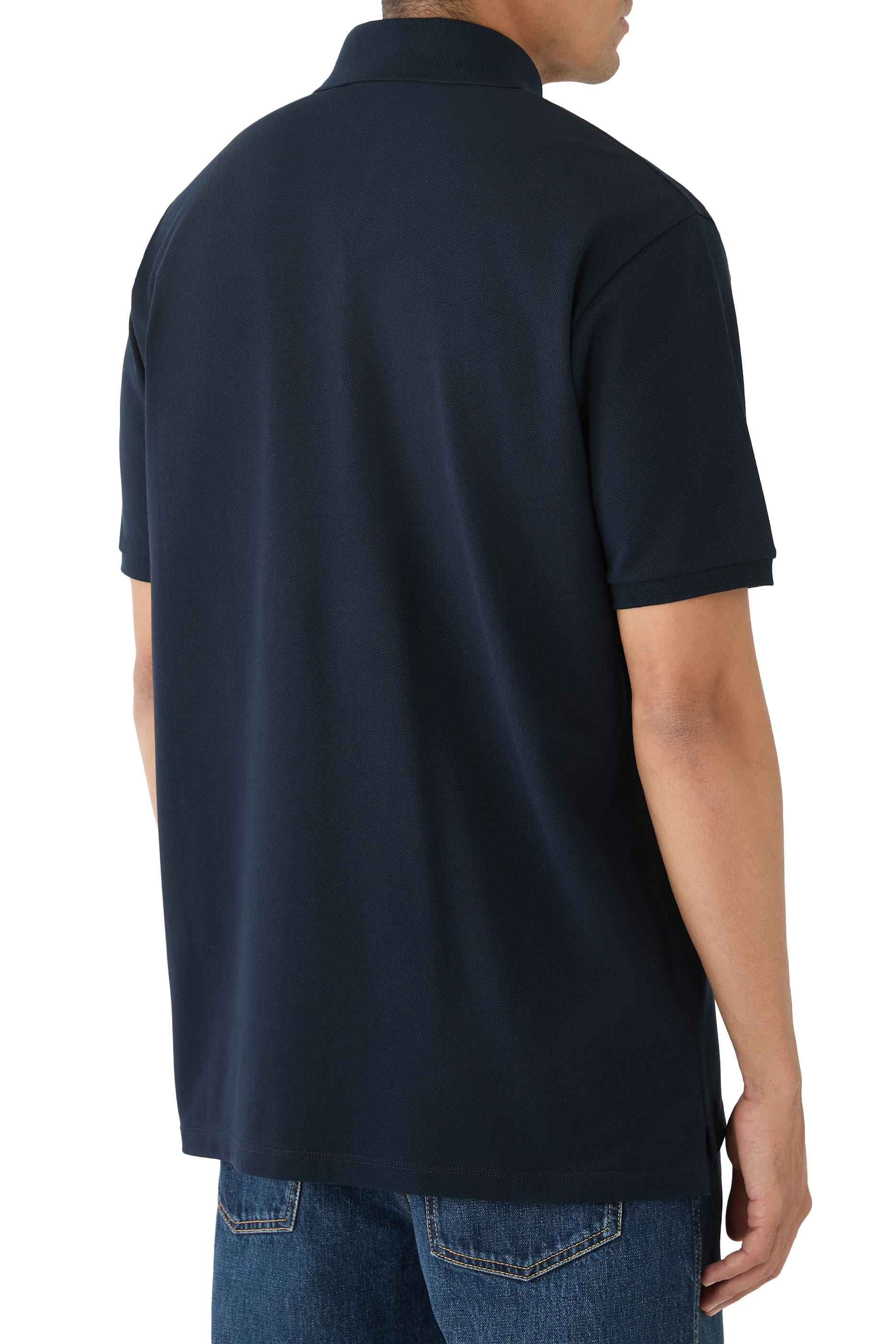 قميص بولو بيكيه مطرز قطن