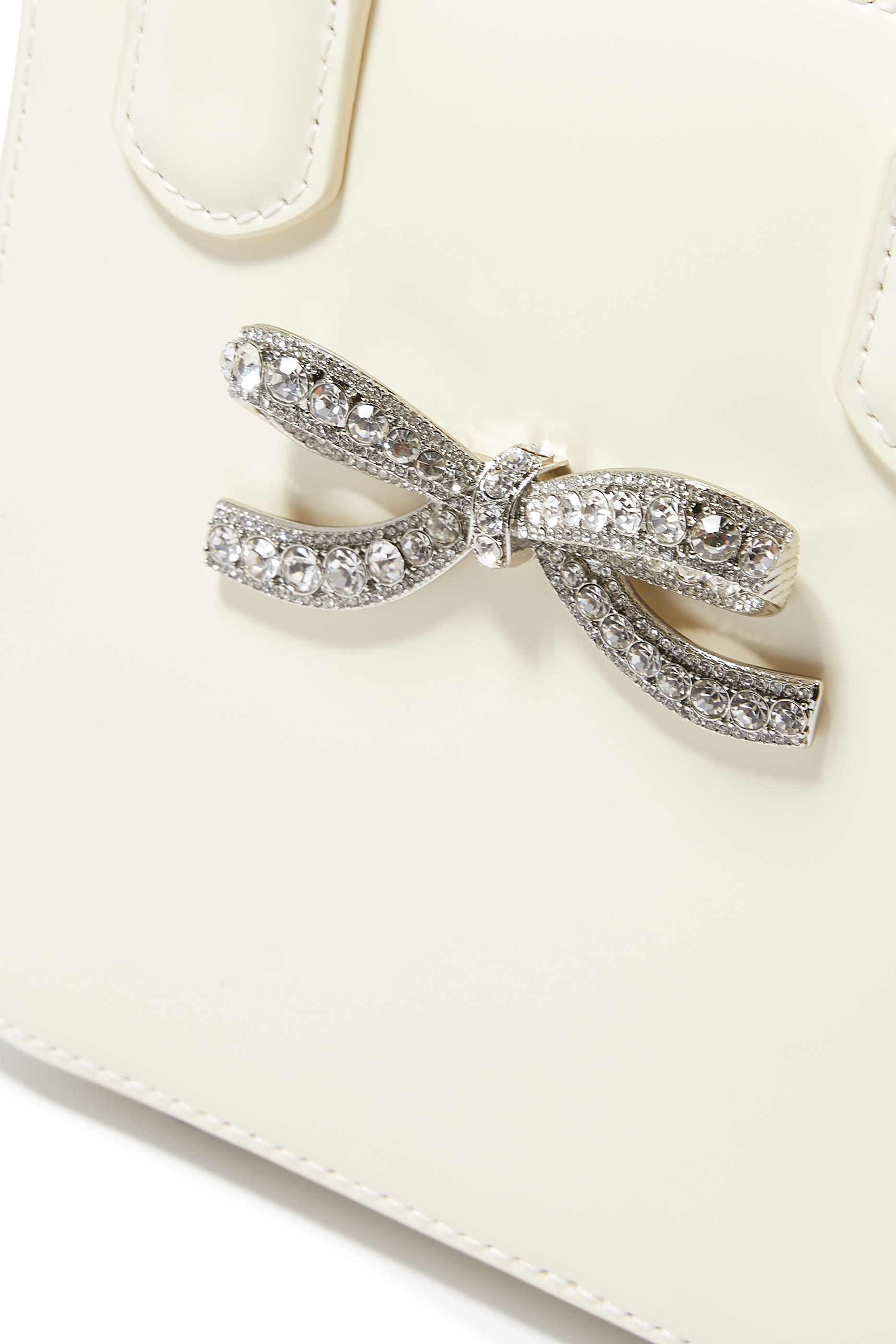 حقيبة كتف بتصميم مربع جلد