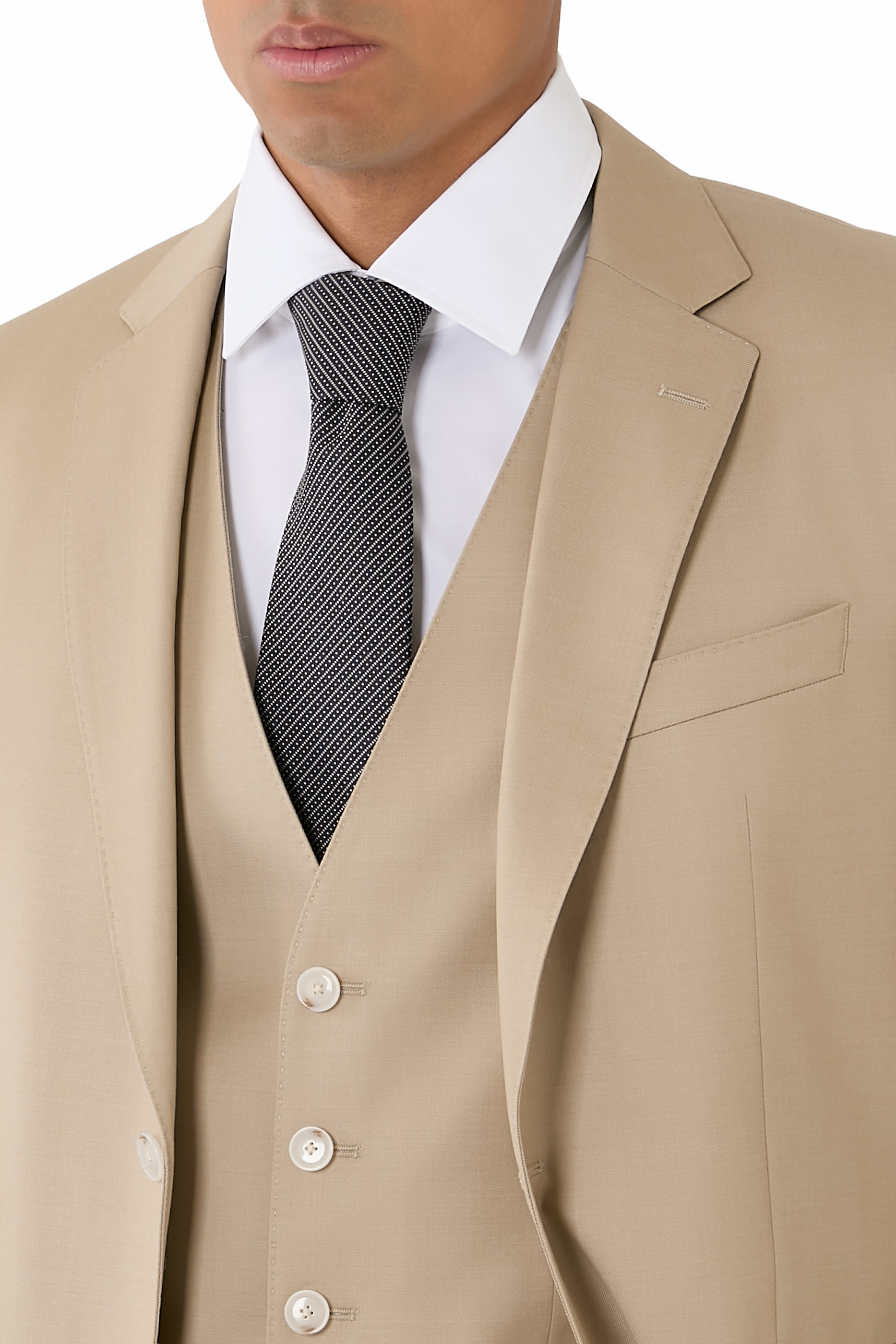 ربطة عنق بطبعة خطوط حرير