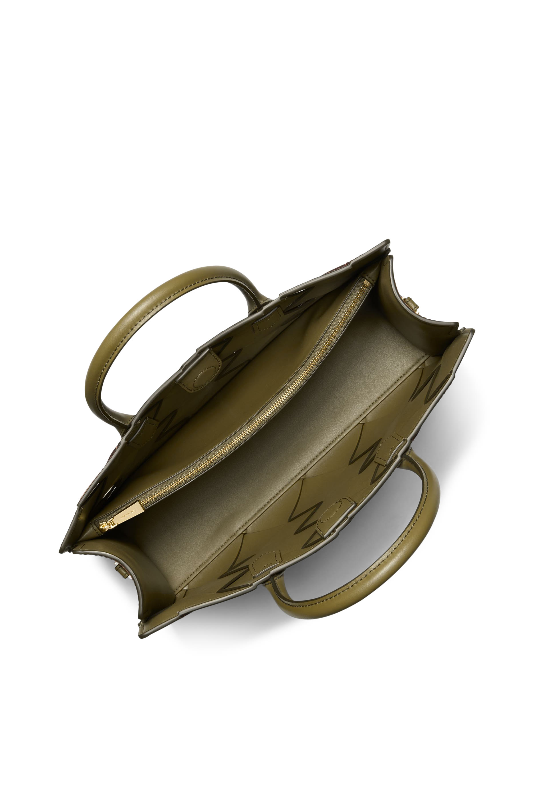 حقيبة ساتشيل سكارليت متوسطة جلد مجدول