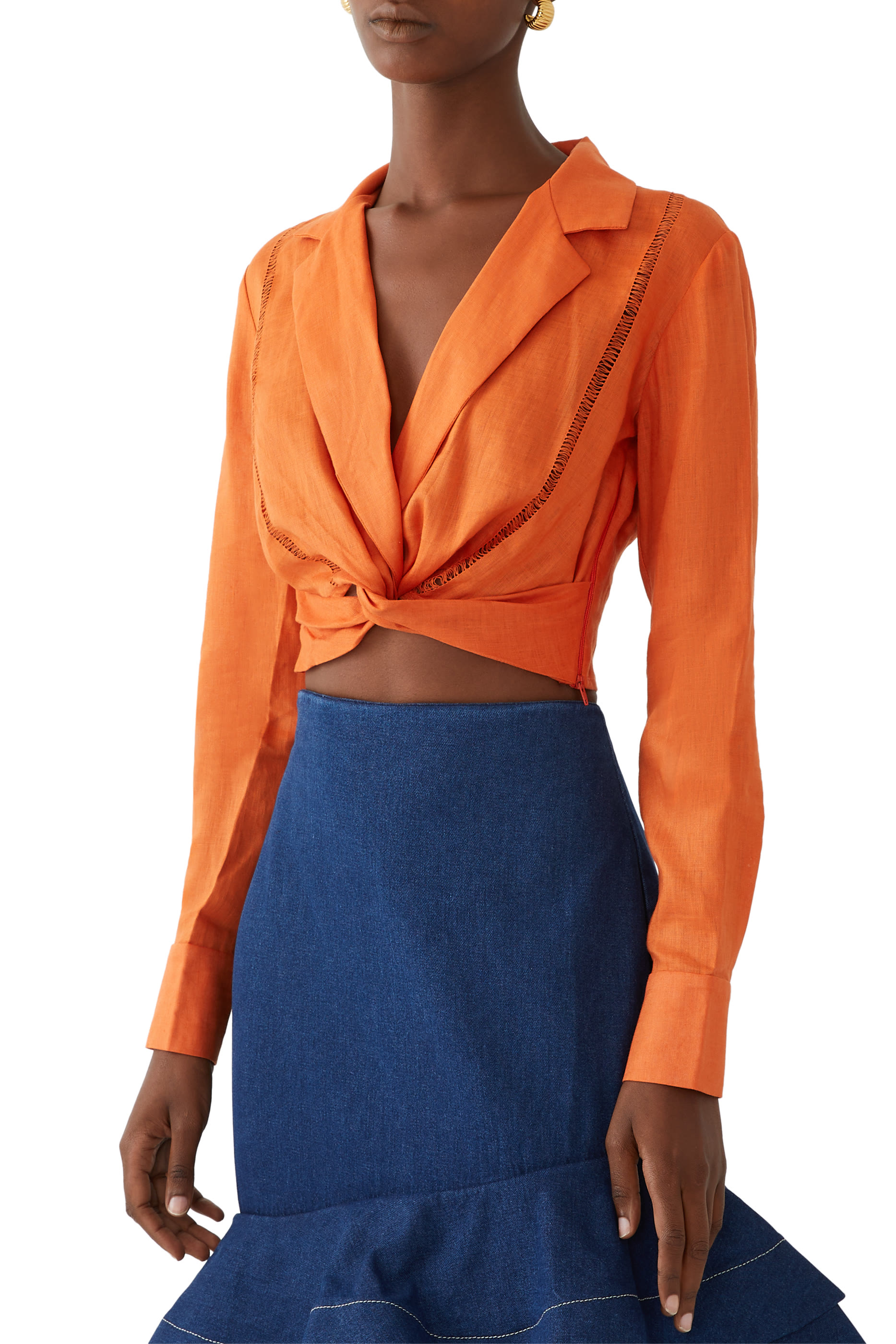 بلوزة بريساس بأكمام طويلة