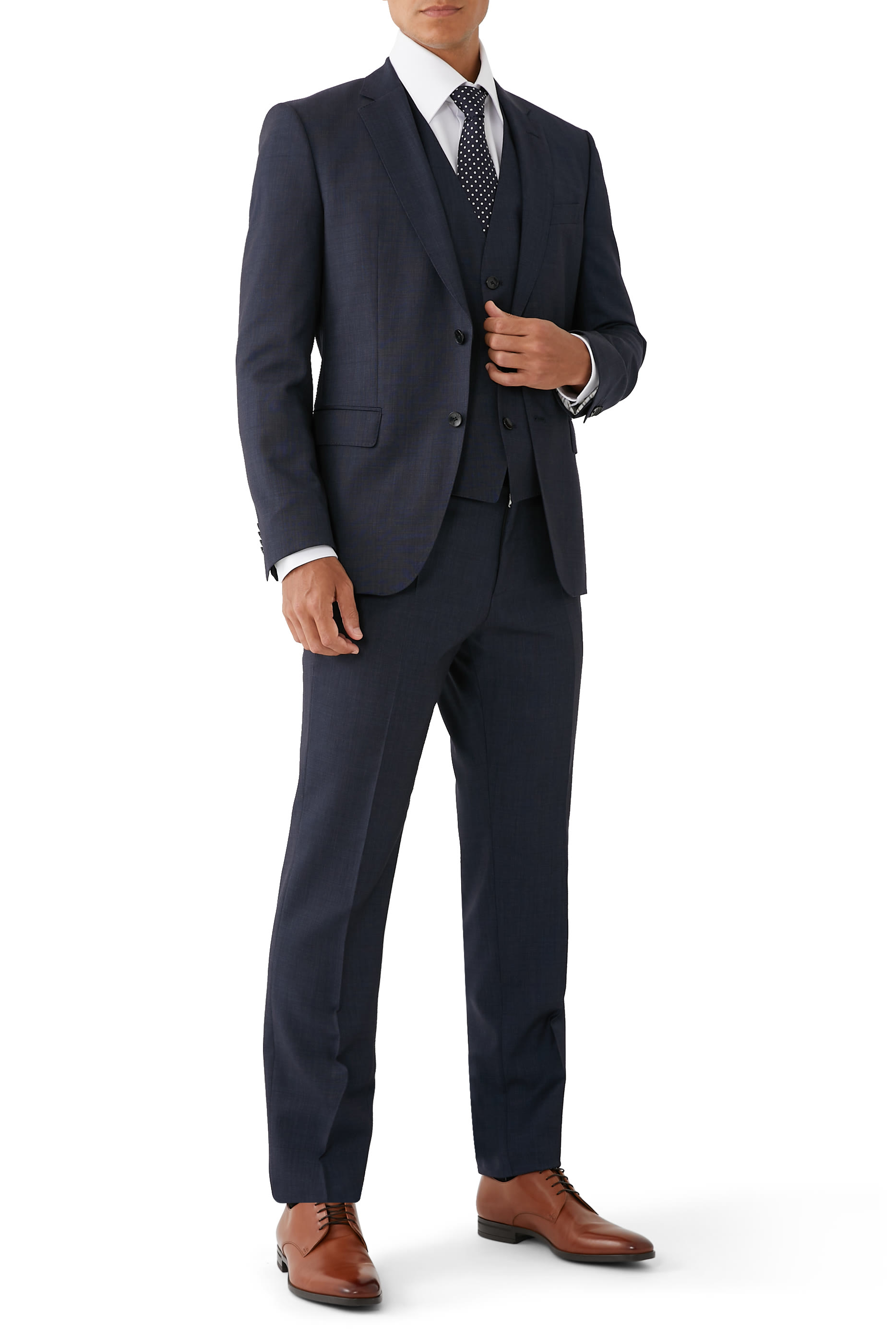 قميص سادة بأزرار