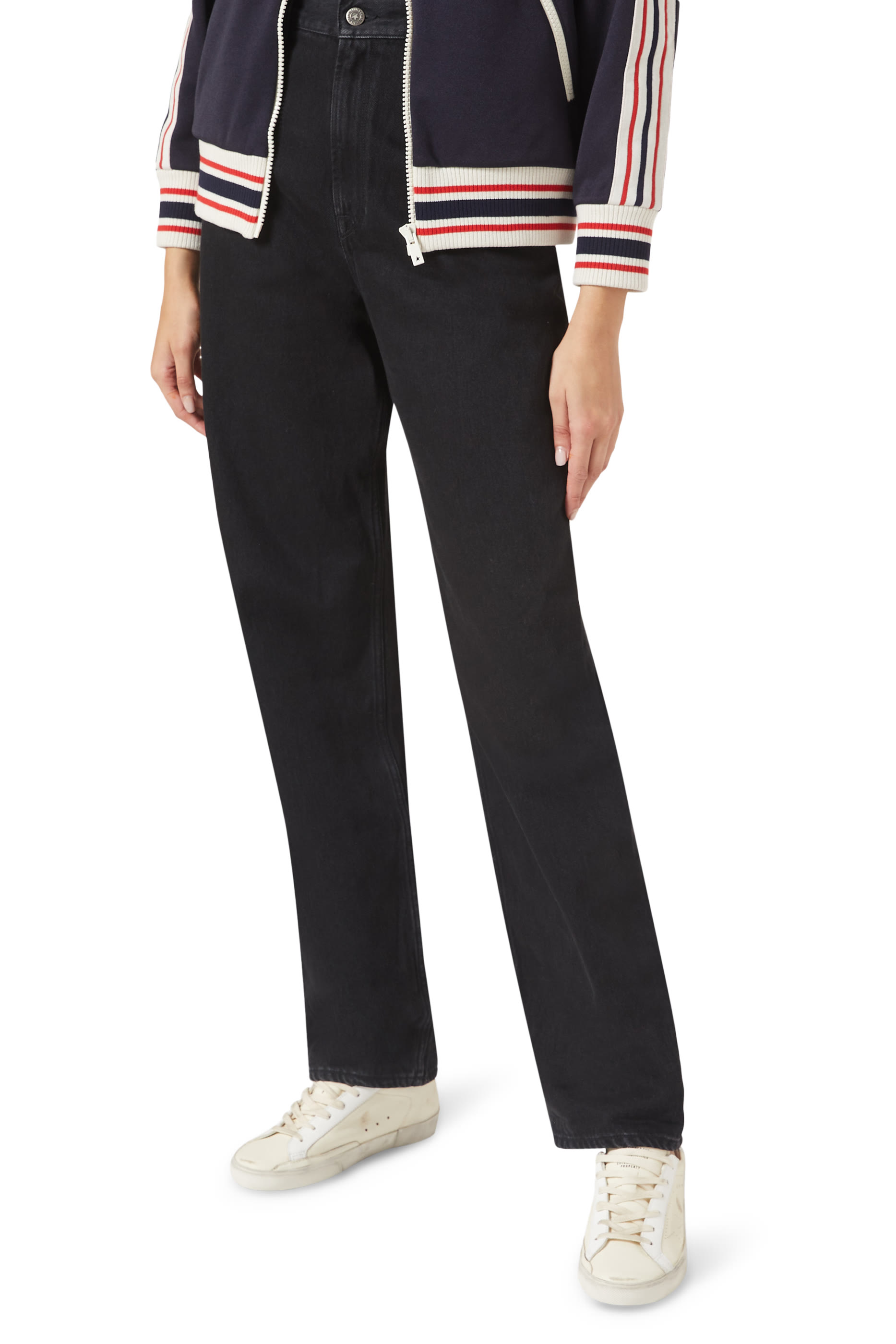 سنيكرز سوبر ستار برقعة أعلى الكعب بنقشة جلد تمساح لامعة