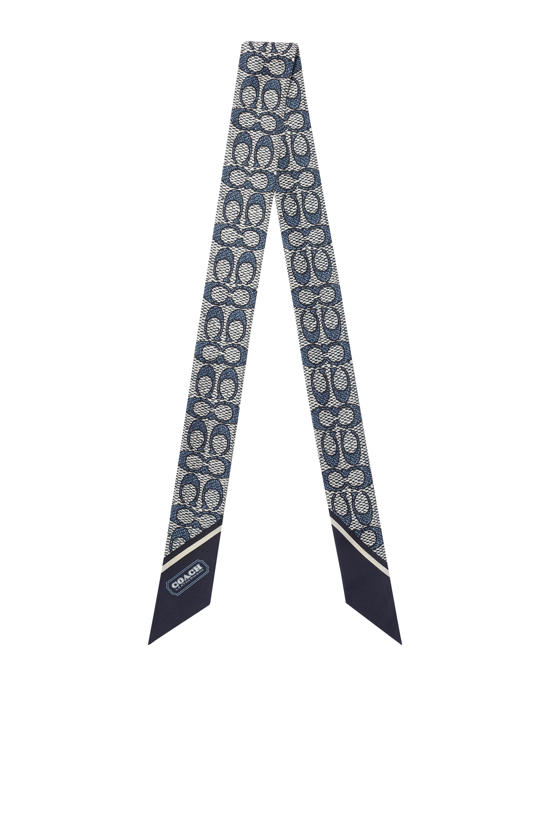 وشاح كلاسيكي بطبعات شعار الماركة حرير