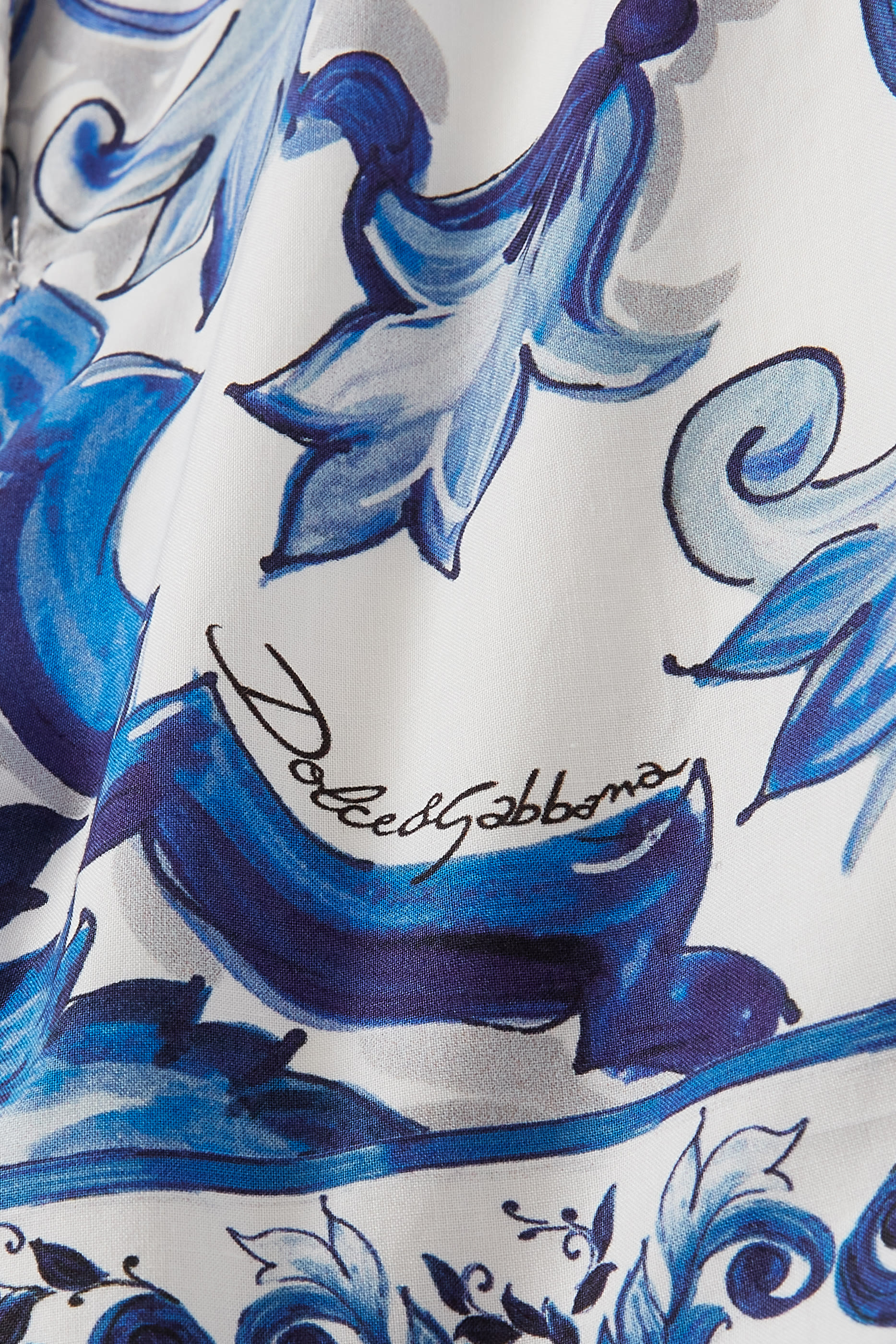 شورت للأطفال بطبعة ماجوليكا قطن بوبلين