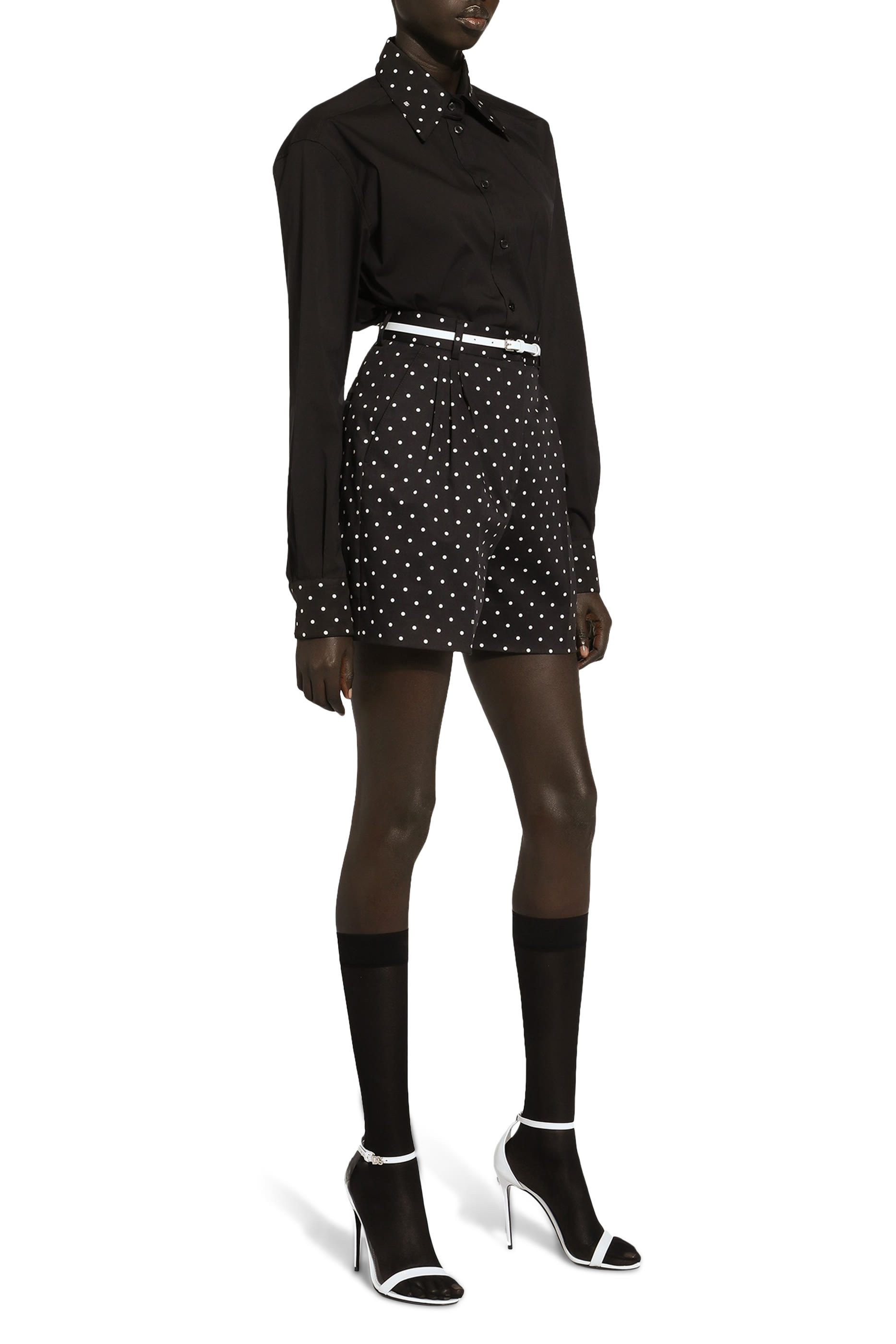 شورت قطن بنقشة نقاط