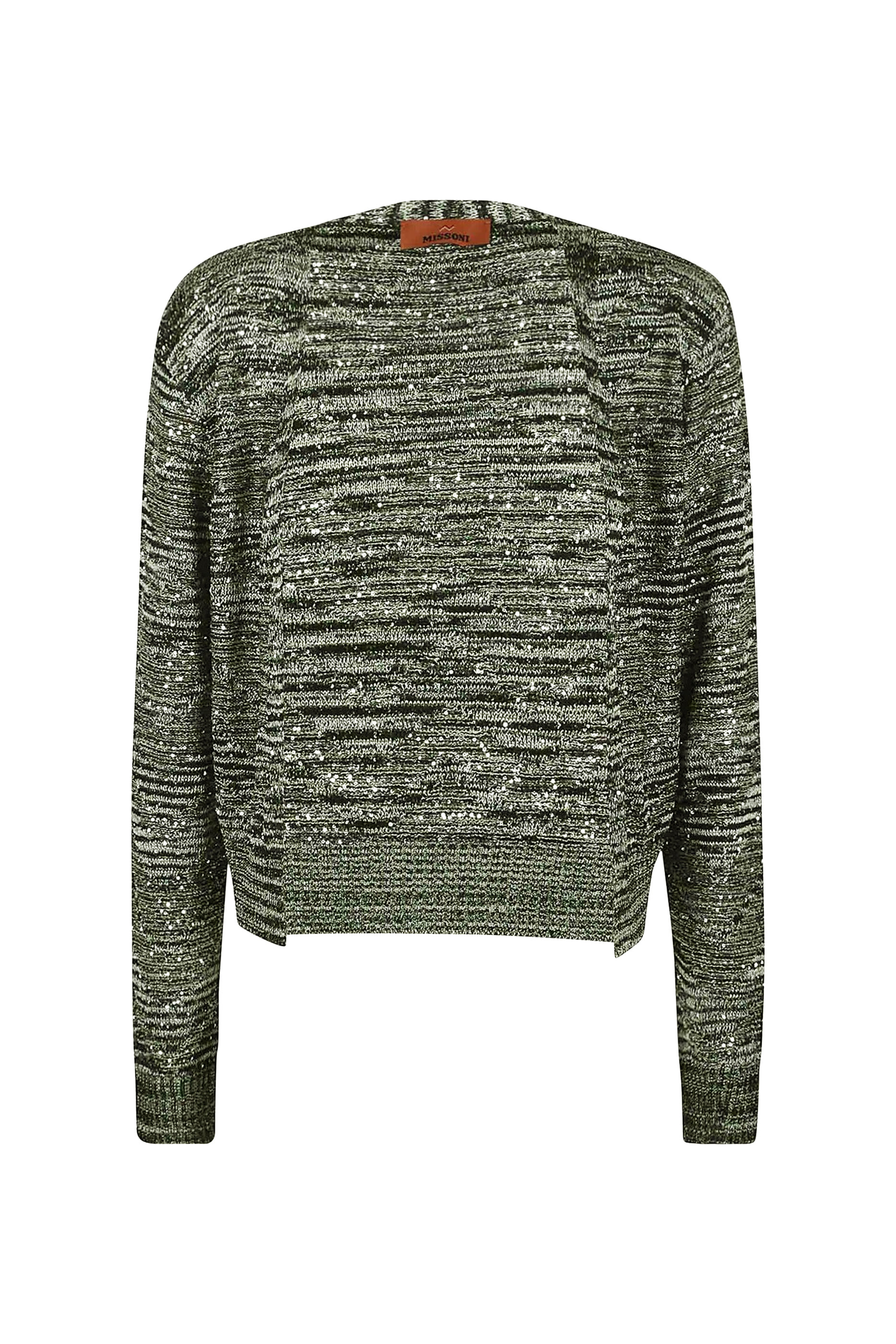 كارديغان قصير مزين بترتر كروشه منسوج 