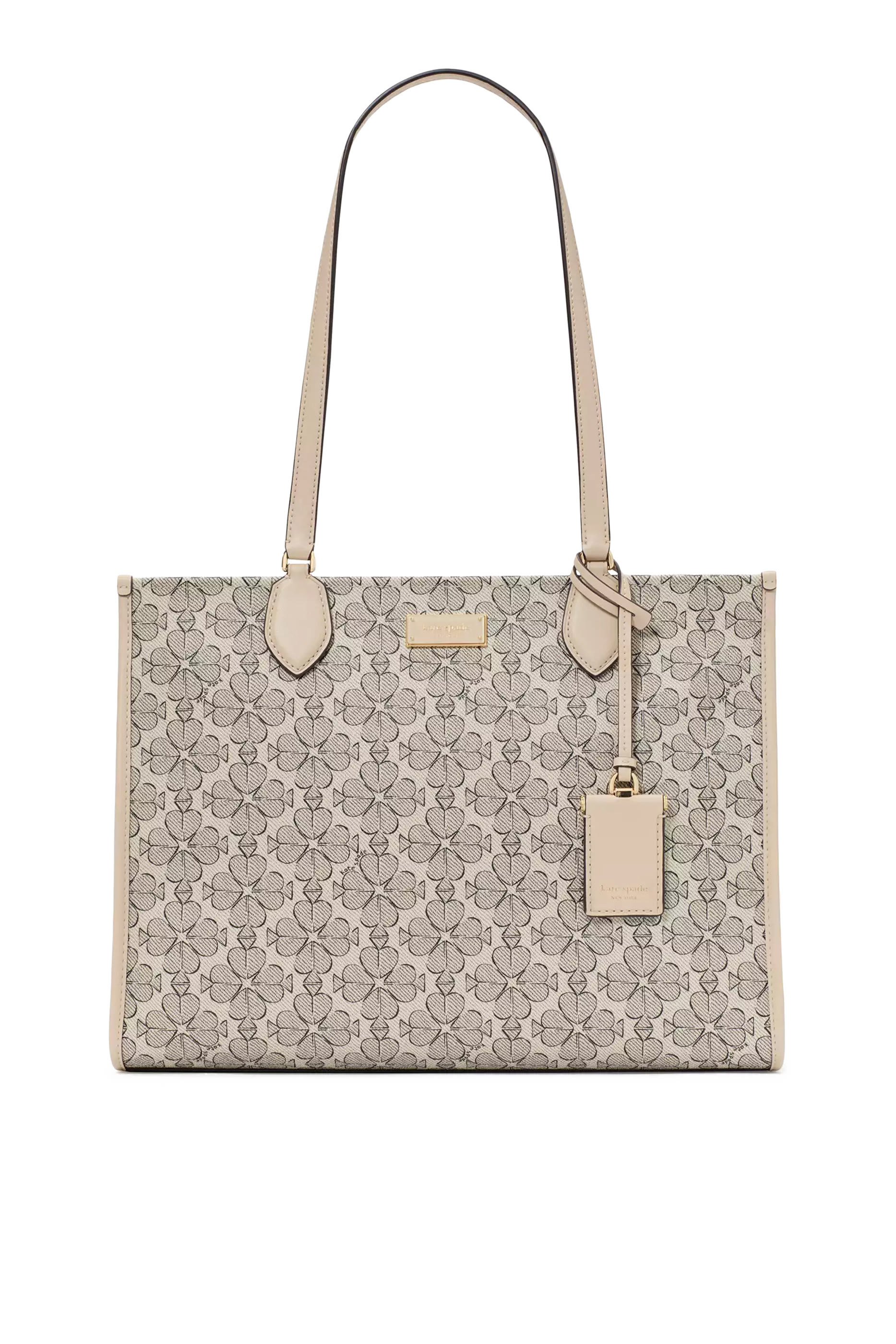 حقيبة يد مانهاتن بنقشة زهور بالشكل البستوني