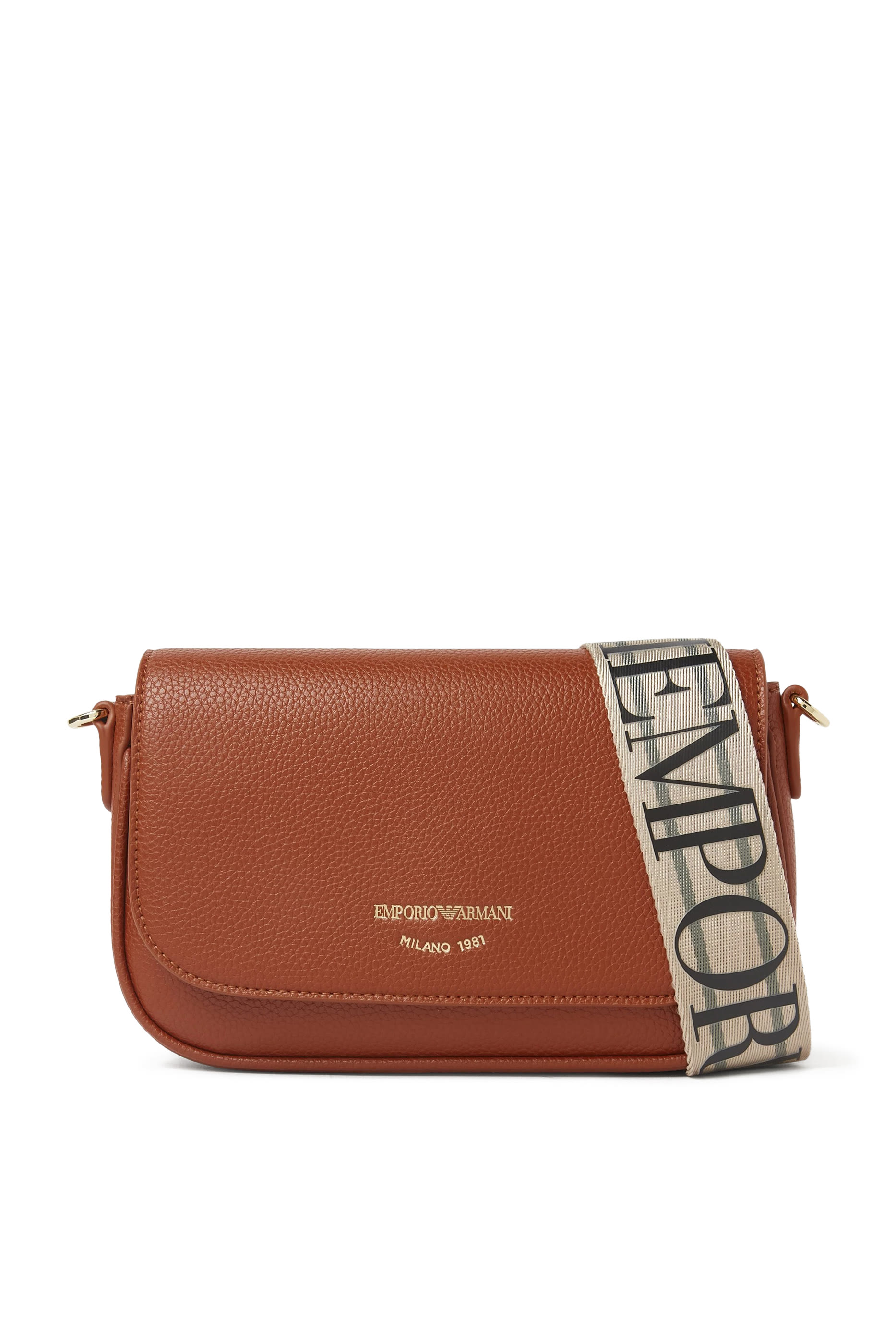 حقيبة كتف صغيرة بطبعة جلد غزال جلد صناعي