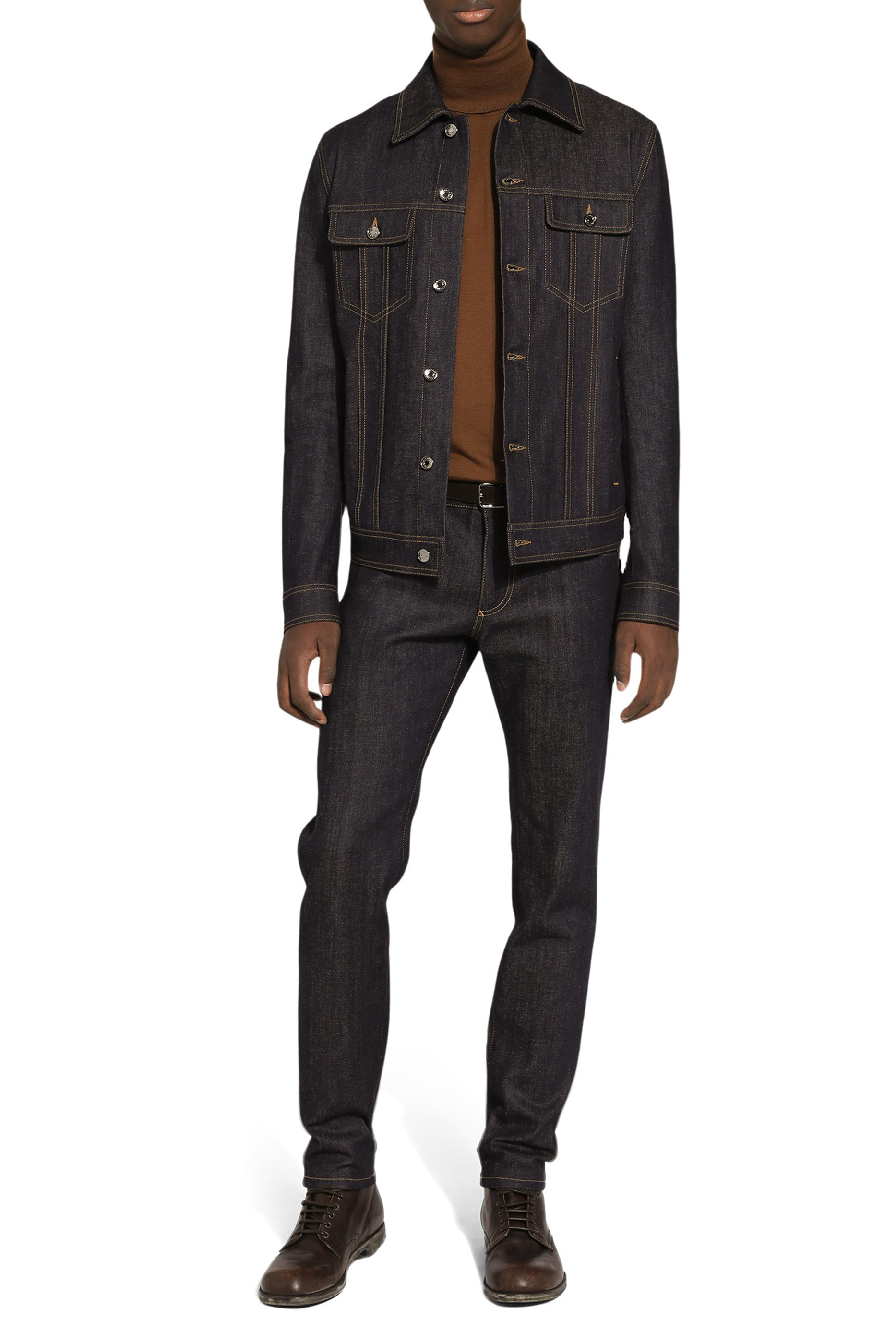 بنطال جينز دنيم مطاطي بقصة ضيقة