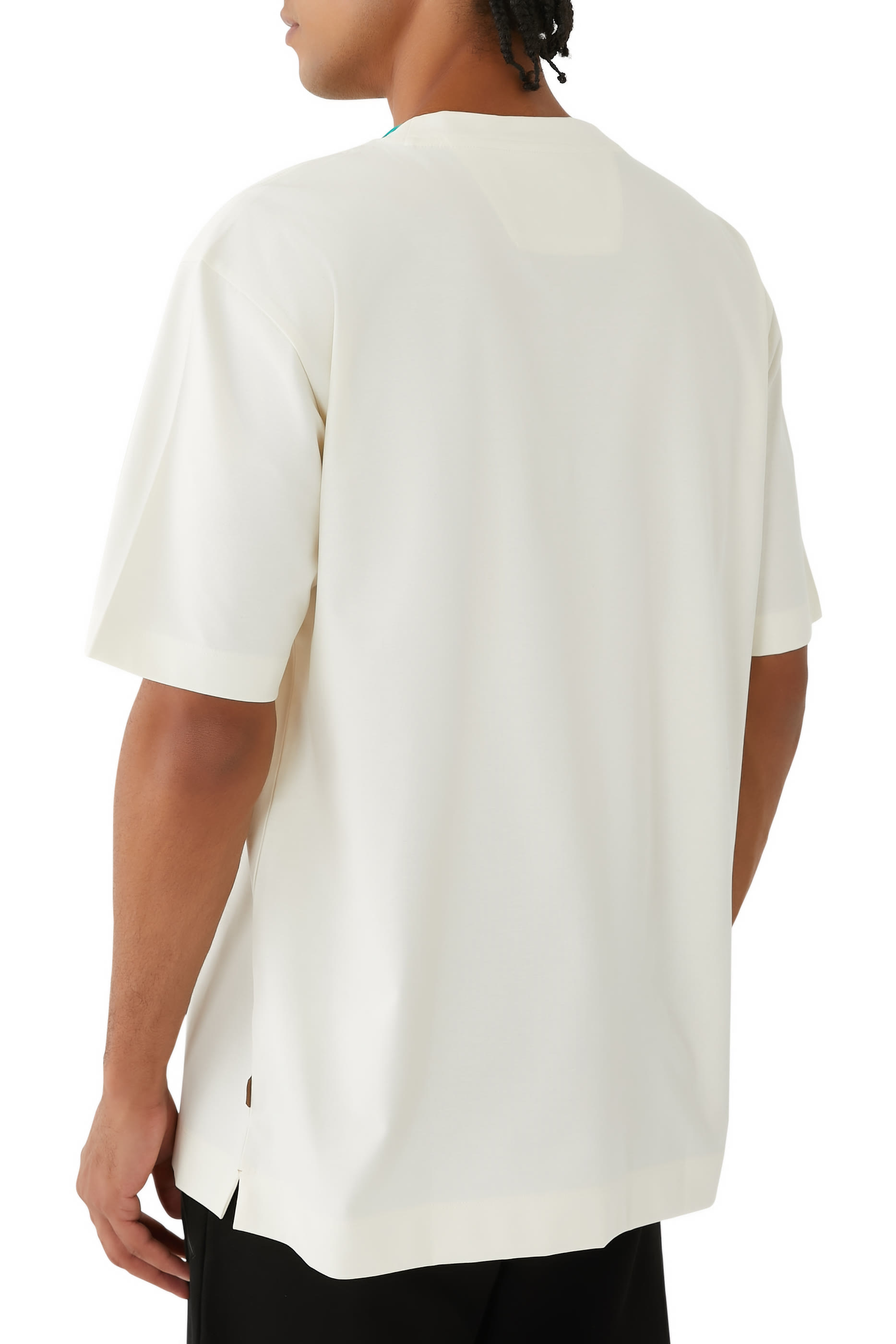 تيشيرت إكس أستون مارتن ناعم بتطريزات