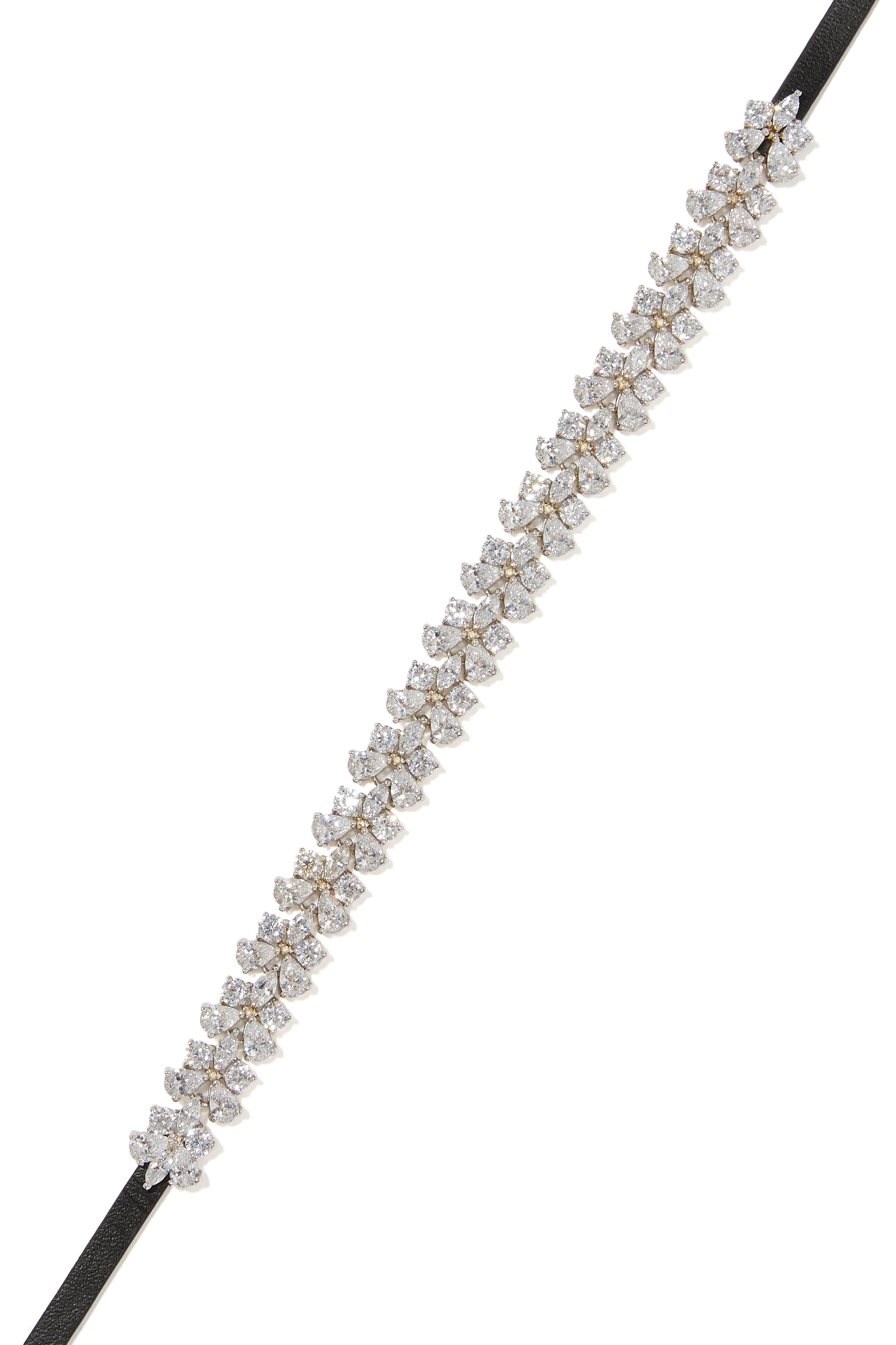 قلادة رقبة نحاس وجلد مزينة بزخارف