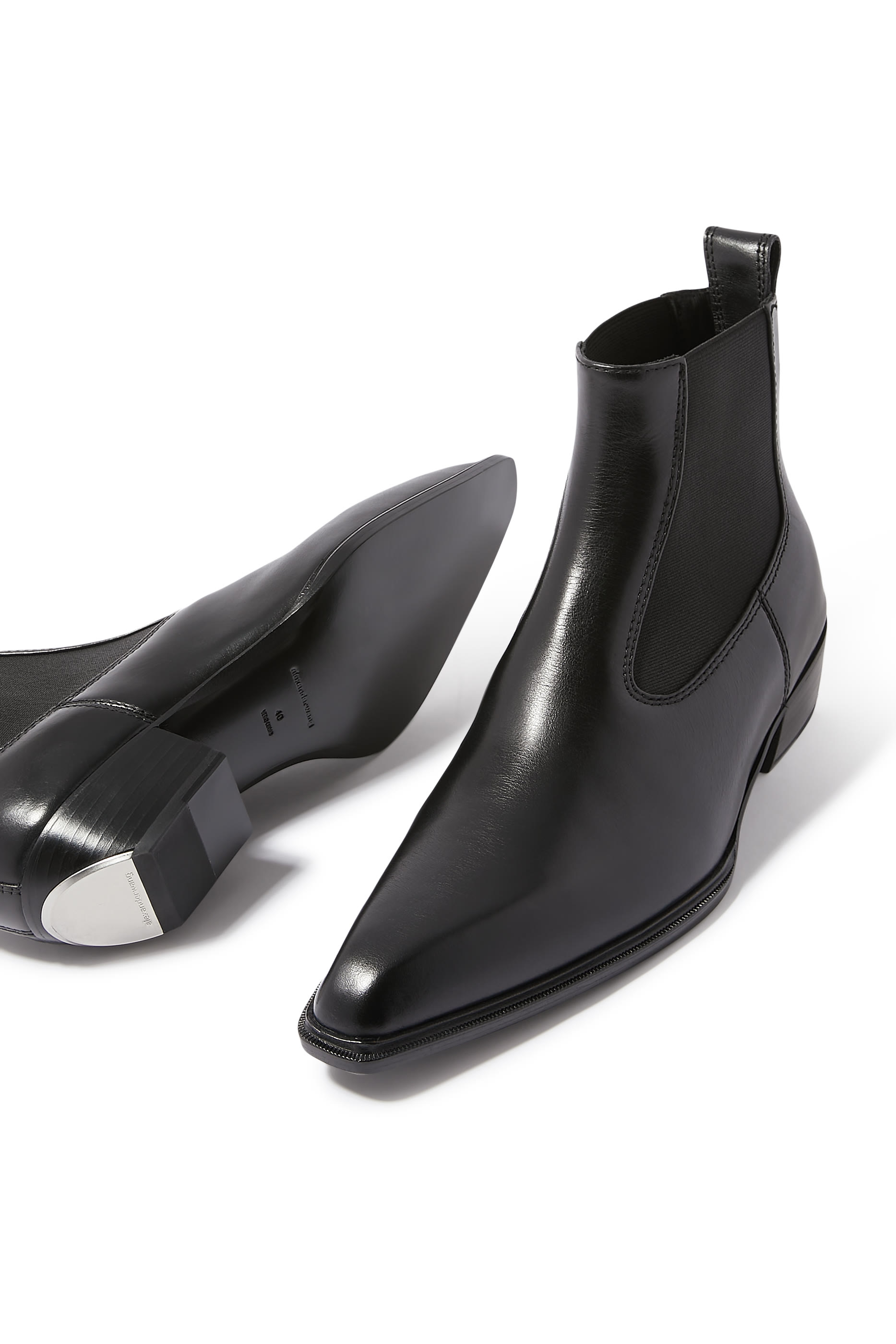 بوت سليك 40 بطول الكاحل جلد