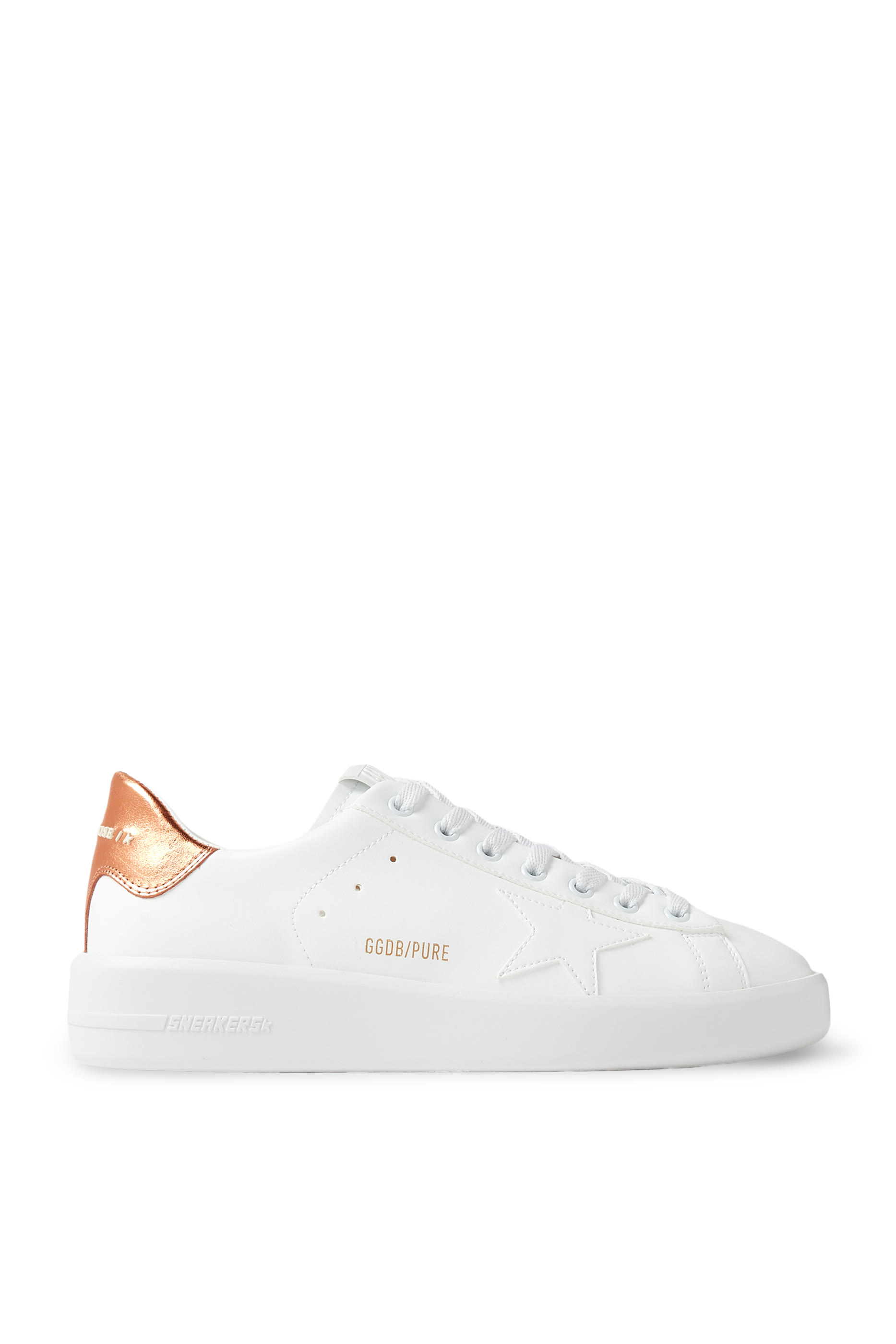 سنيكرز بيور ستار بجزء أعلى الكعب جلد لامع خامات حيوية