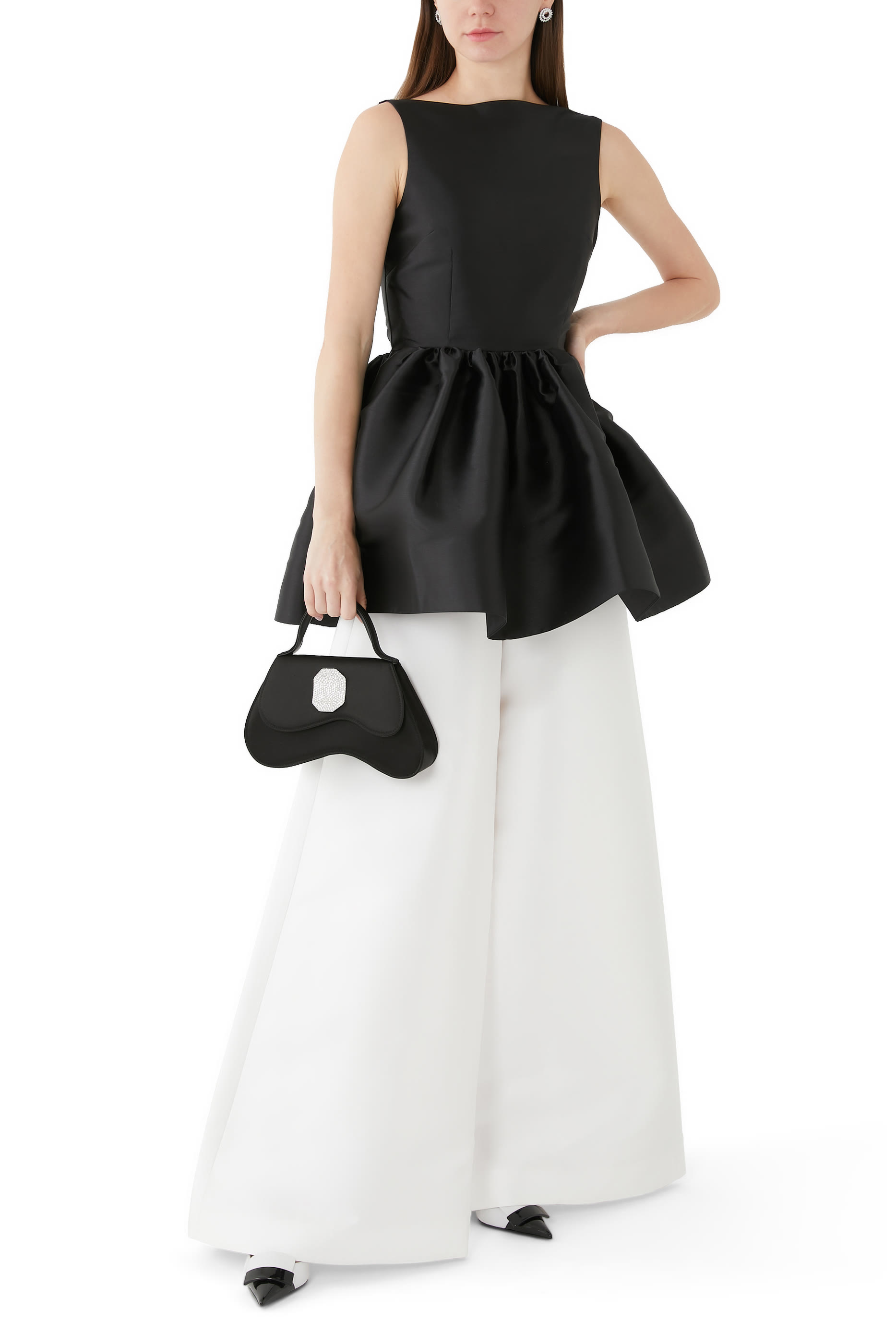 حذاء كلاسيك اس آر 1 بسير خلفي وكعب 90 مم جلد