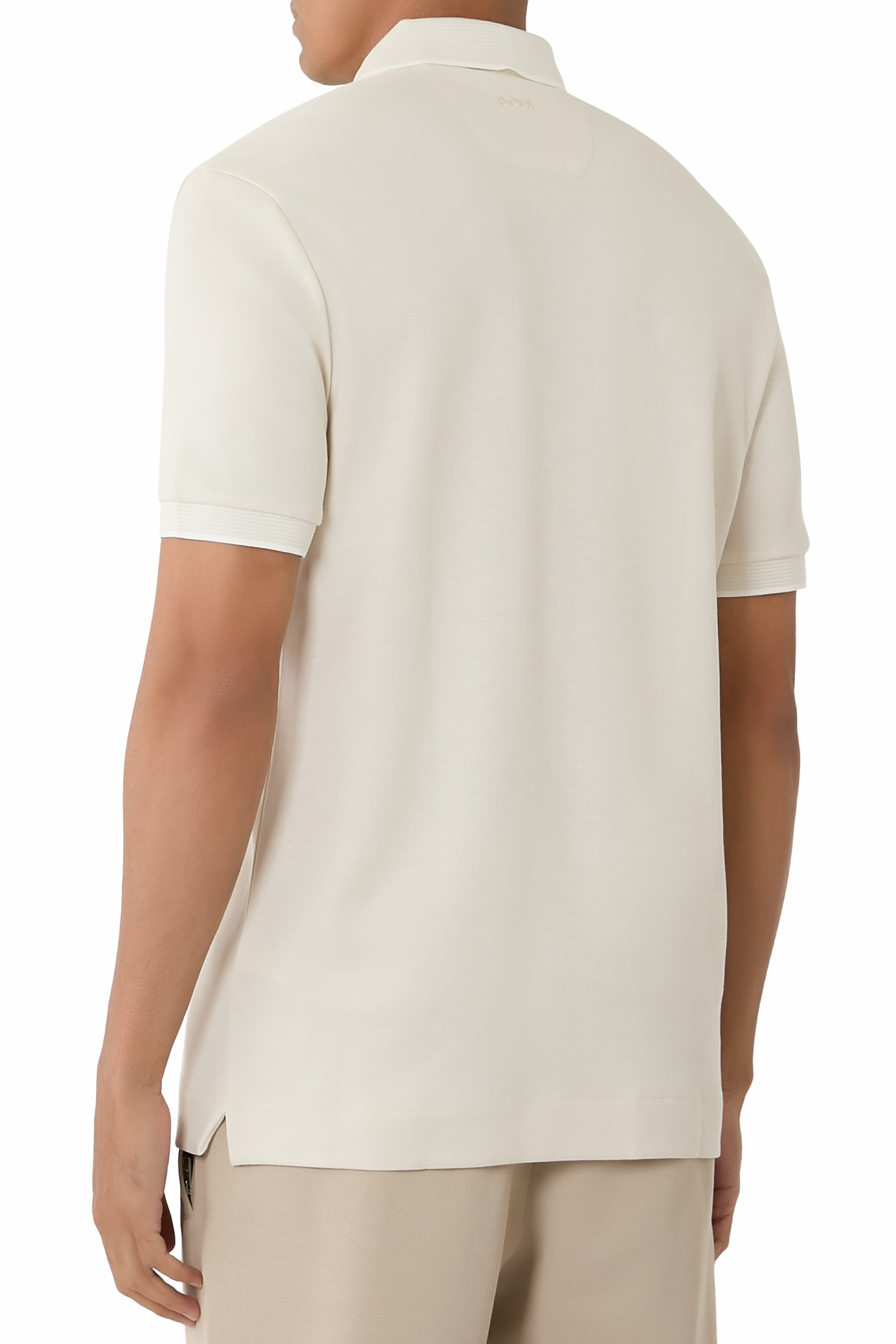 قميص بولو بقصة عادية قطن وصوف بيكيه