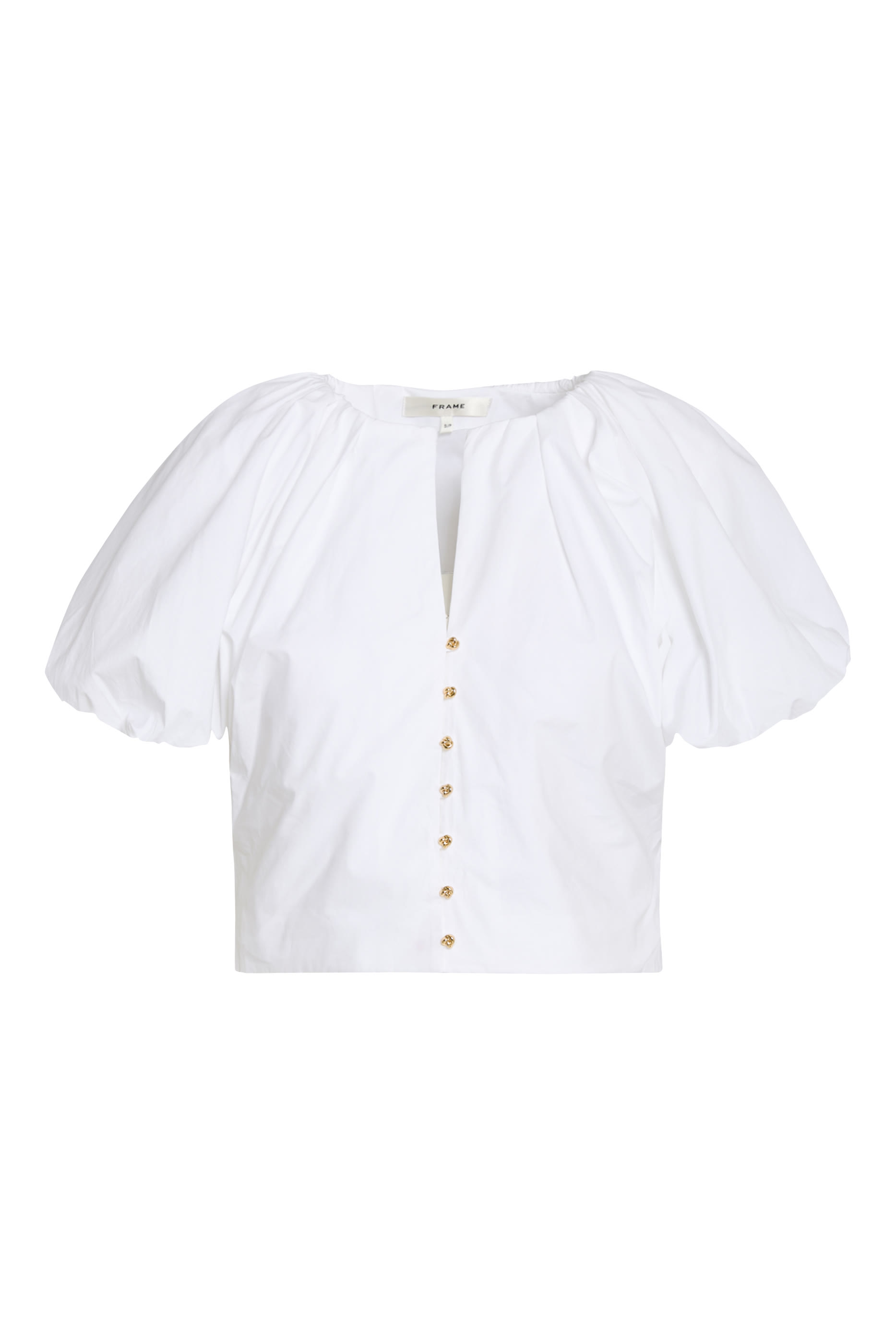 بلوزة بأكمام منفوخة